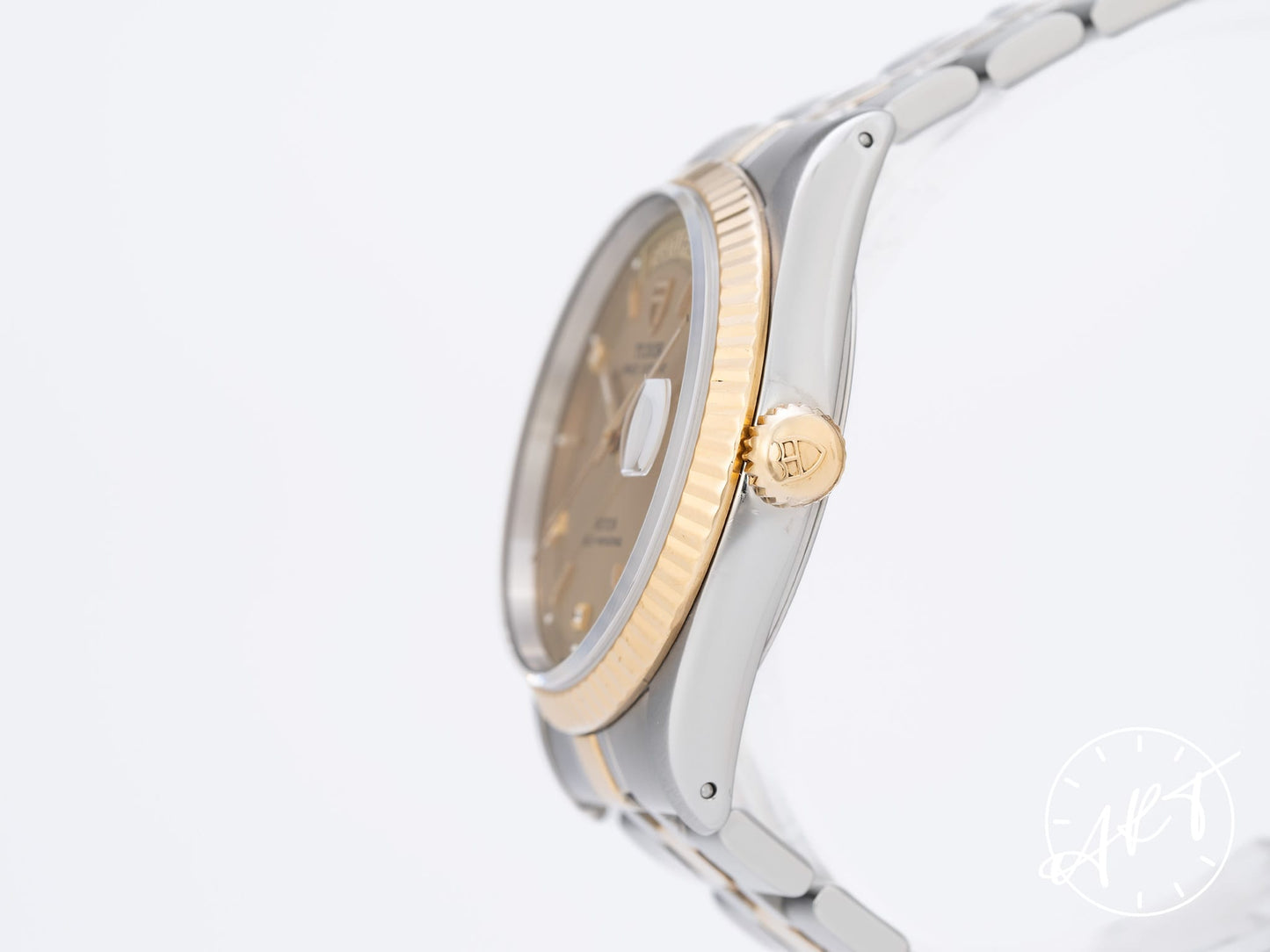 Tudor Prince Day-Date Gold Diamond Dial 18K Gold & SS Auto Watch 76213