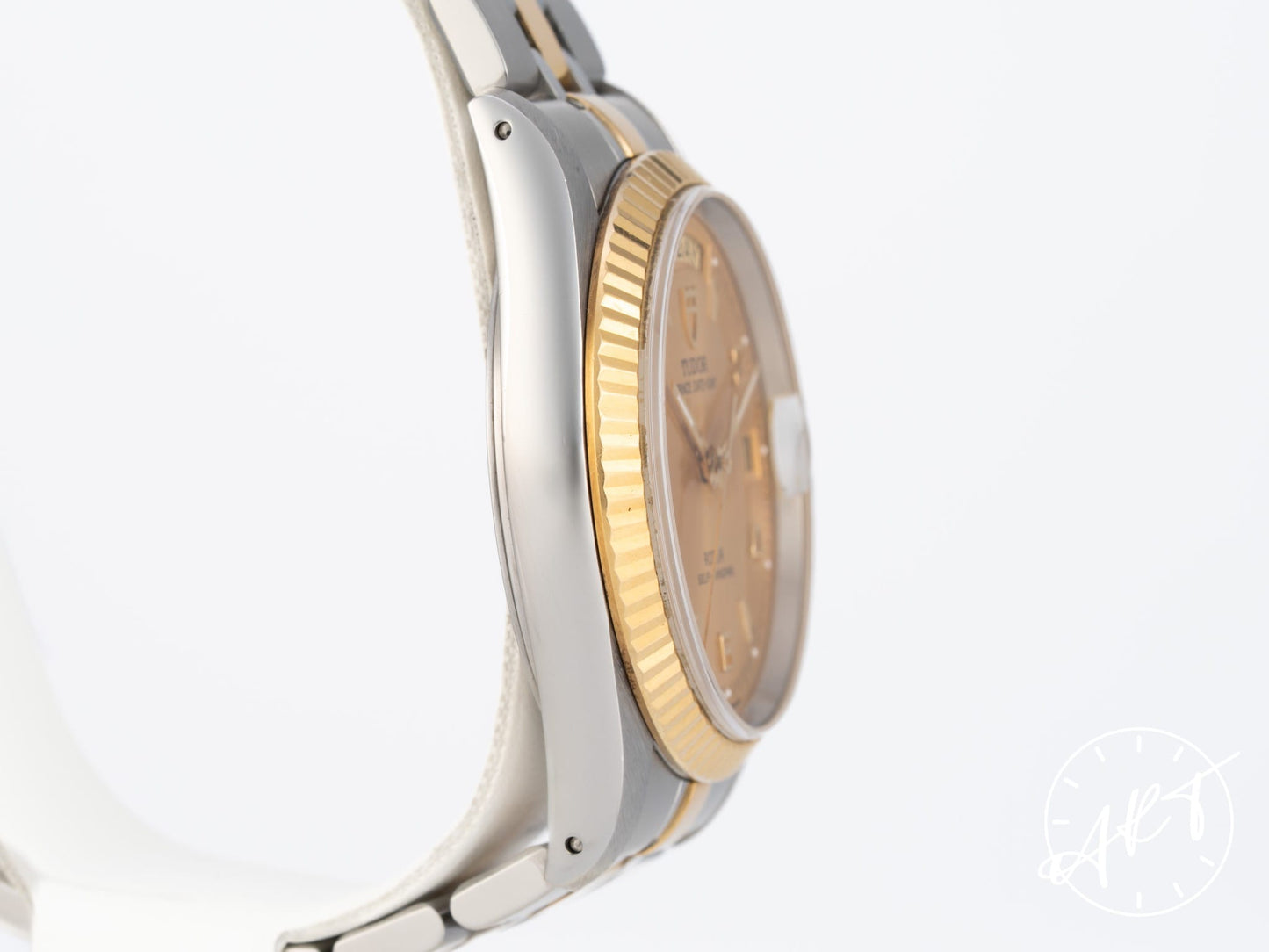 Tudor Prince Day-Date Gold Arabic Dial 18K Gold & SS Watch 76213