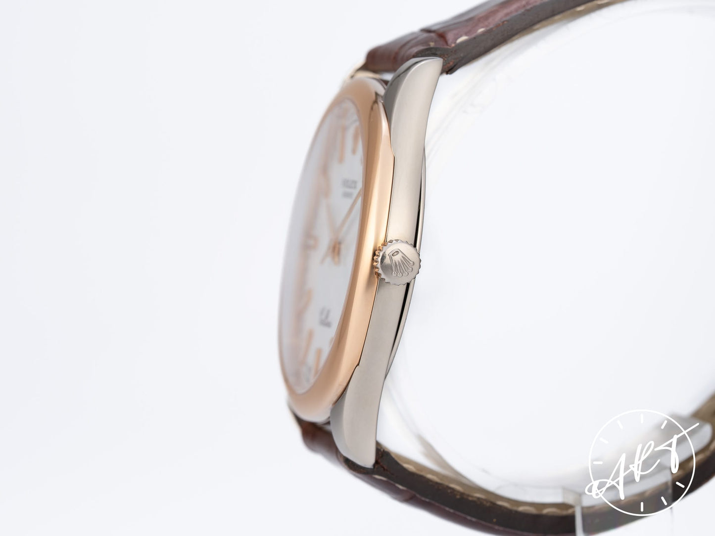 Rolex Cellini Danaos White Dial 18K RG & 18K WG Manual Watch 4243/9 w/ Box