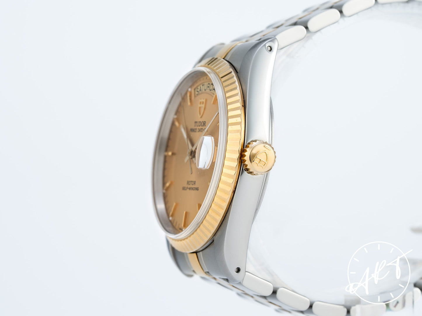 Tudor Prince Day-Date Gold Dial Two-Tone 18K Gold & SS Auto Watch 76213