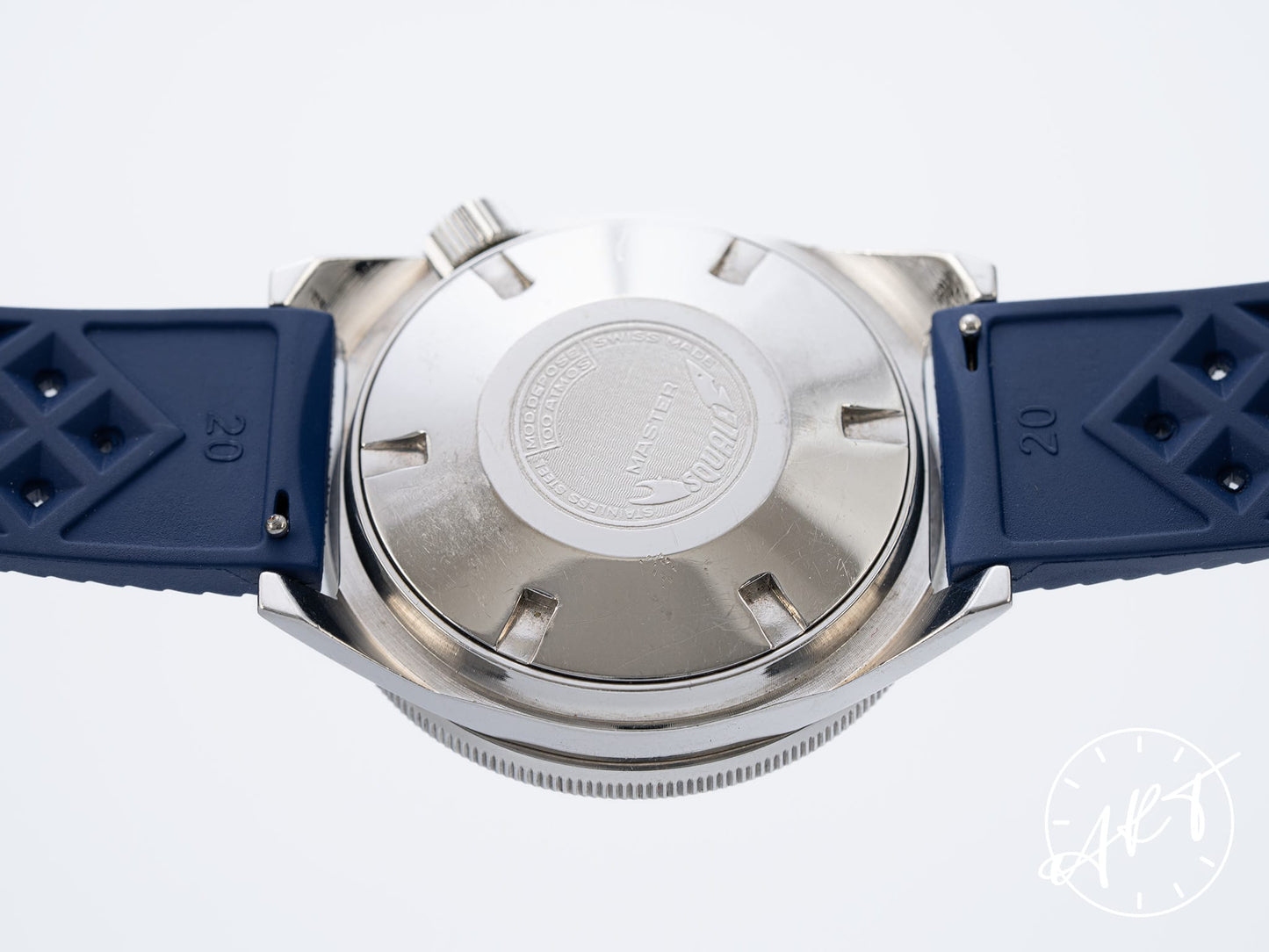 Vintage Longchamps by Squale Master 1521 Blue Dial Stainless Steel Auto Watch