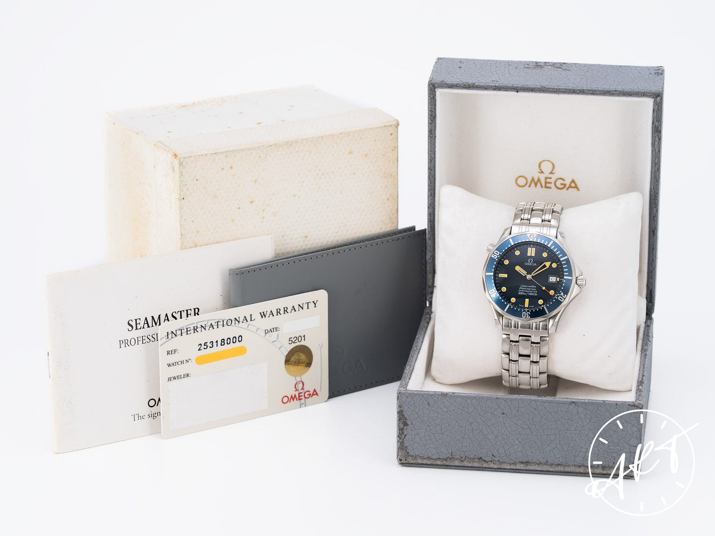 Omega Seamaster Diver 300M Blue Dial PATINA SS Auto Watch 2531.80.00 w/ B&P