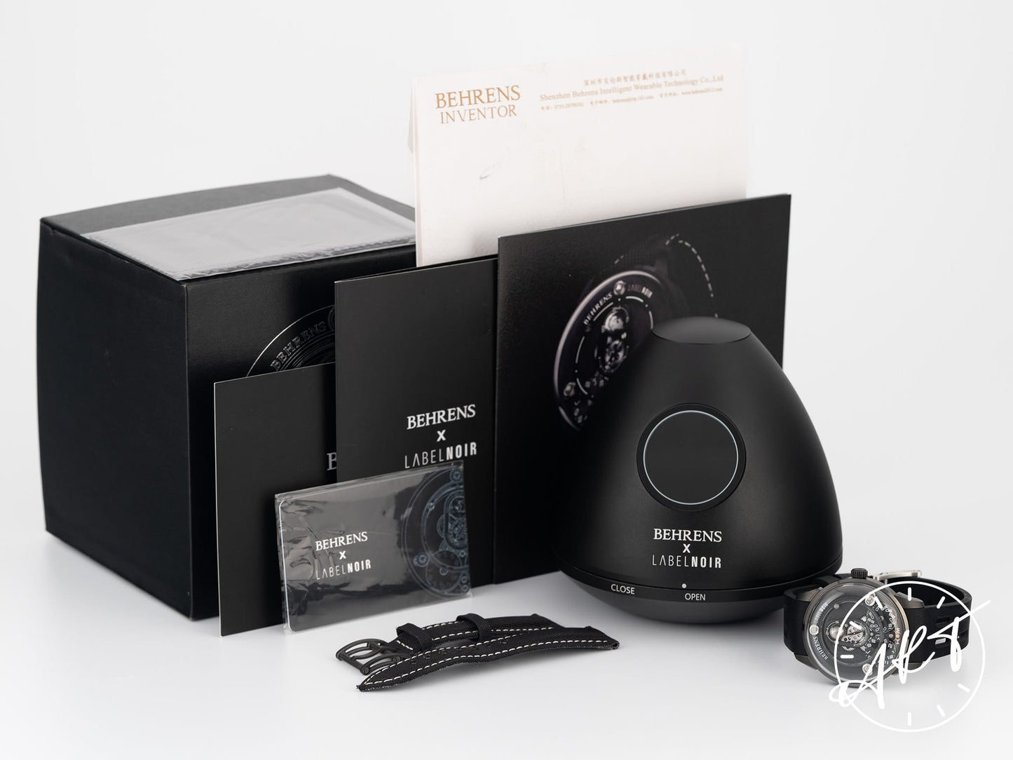 Behrens x Label Noir Black Dial Titanium Dark Moon 50 Pcs Ltd Watch LN_BH01 BP