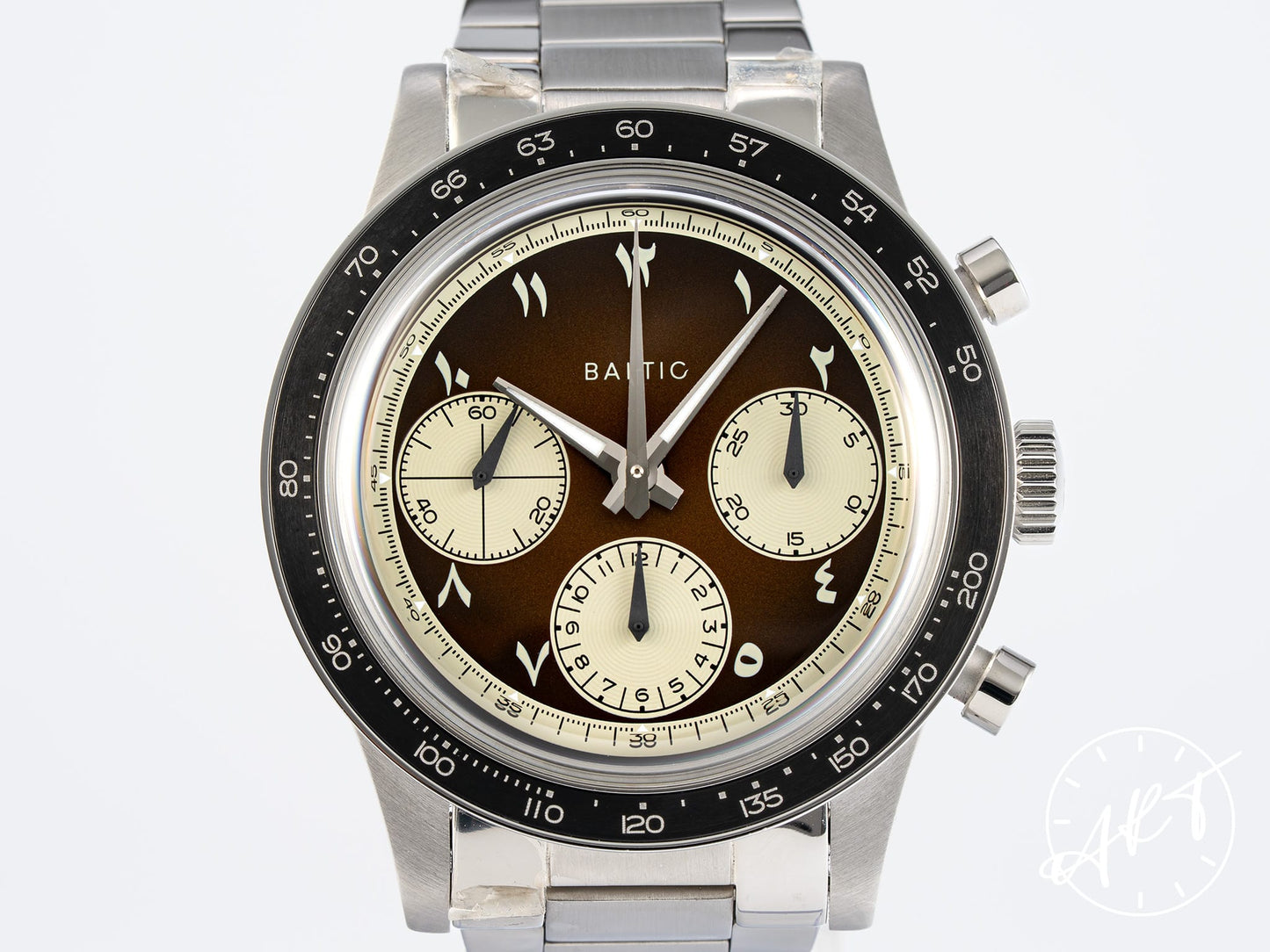 Baltic Tricompax Chrono Silver & Brown Dial SS Perpetuel Gallery Tropical 200 Pcs Ltd Watch BP
