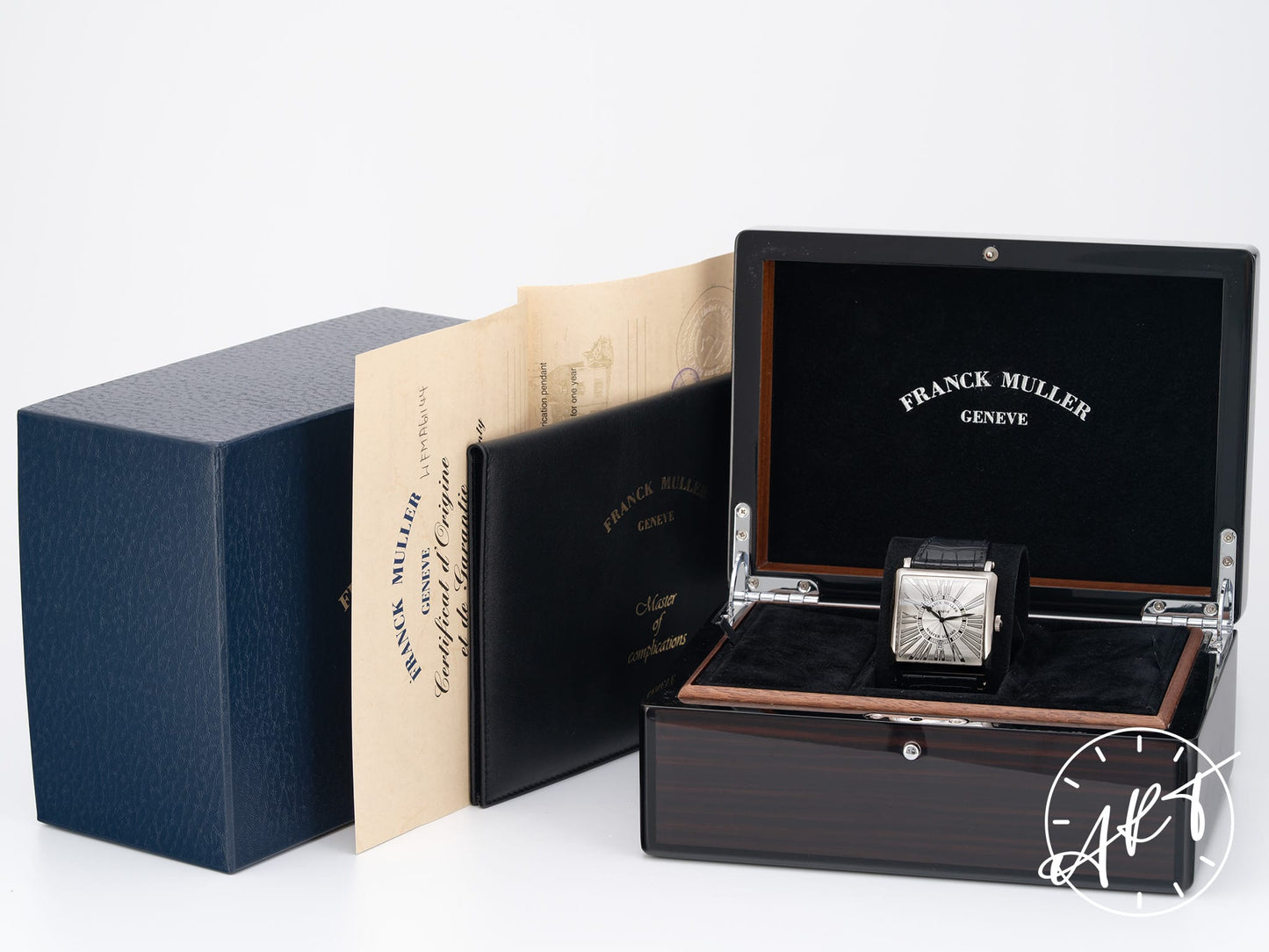 Franck Muller Master Square Silver Dial 18K WG Auto Watch 6000 K SC DT w/ B&P