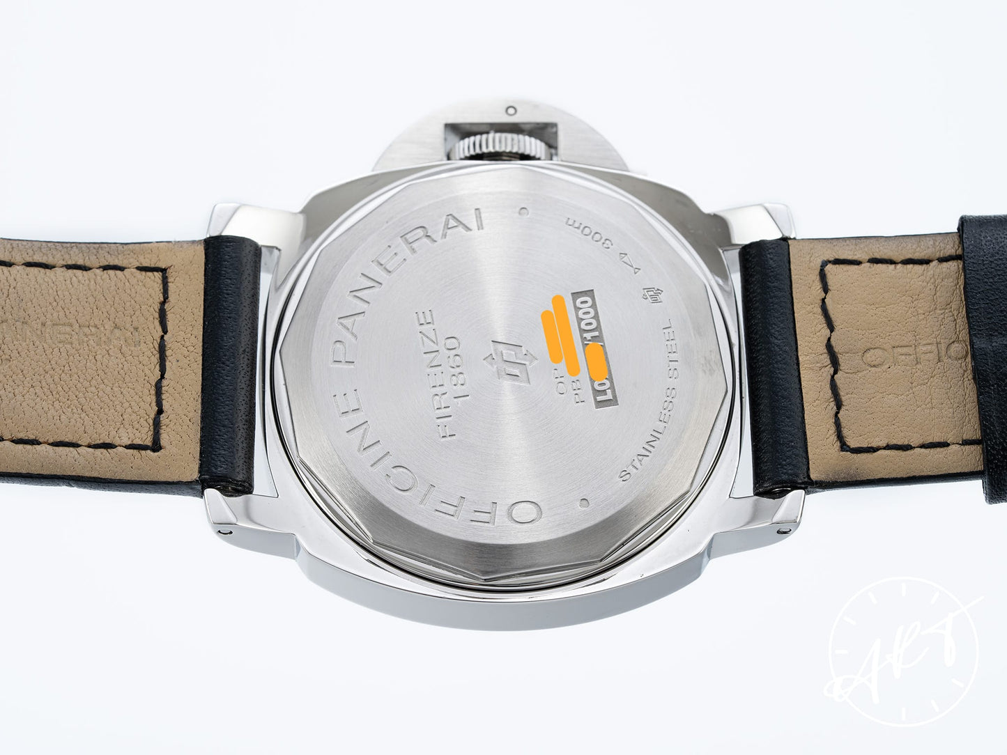 Panerai PAM 000 Luminor Base Logo Black Dial SS Manual Watch PAM00000 w/ Box