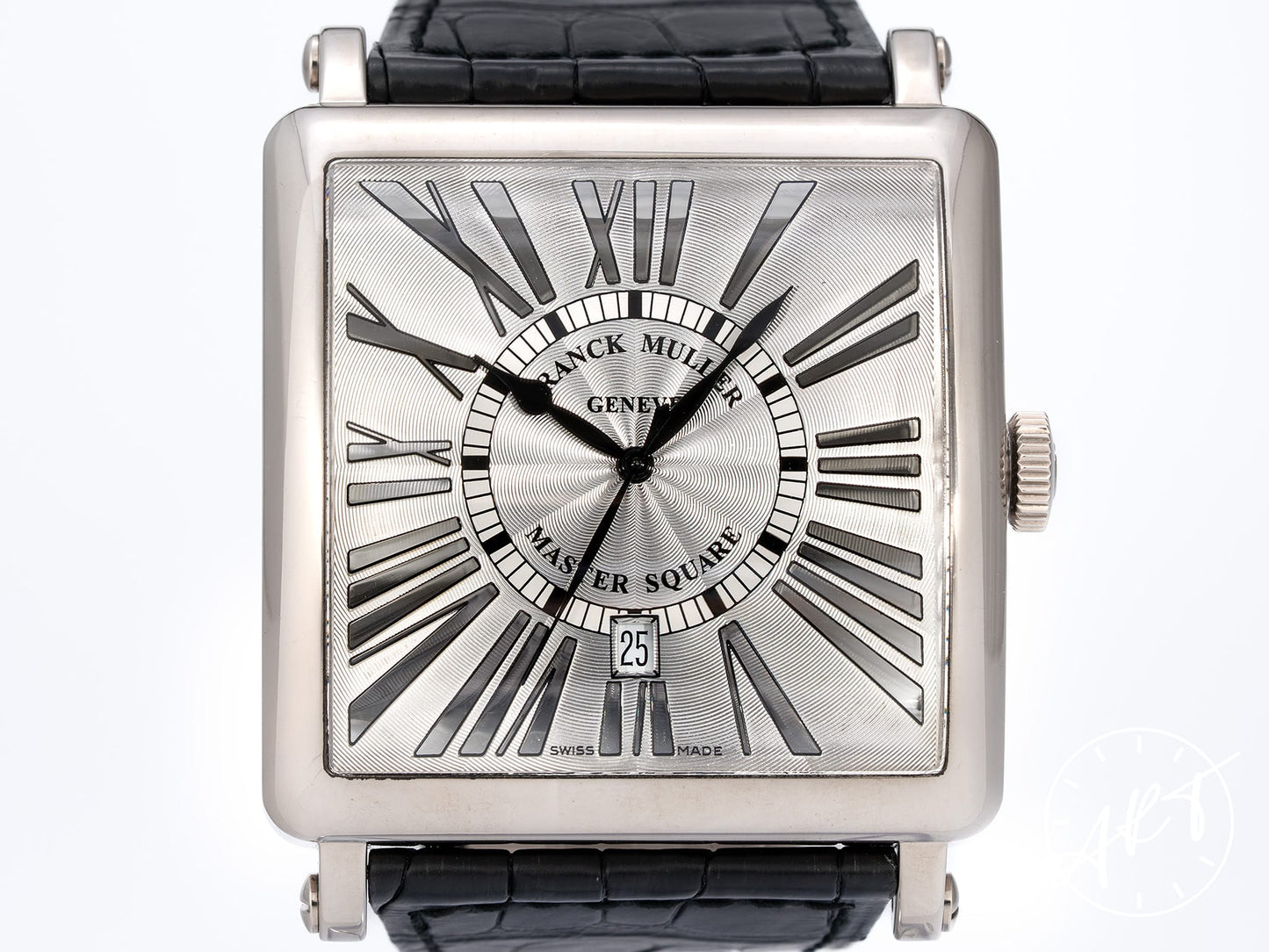 Franck Muller Master Square Silver Dial 18K WG Auto Watch 6000 K SC DT w/ B&P