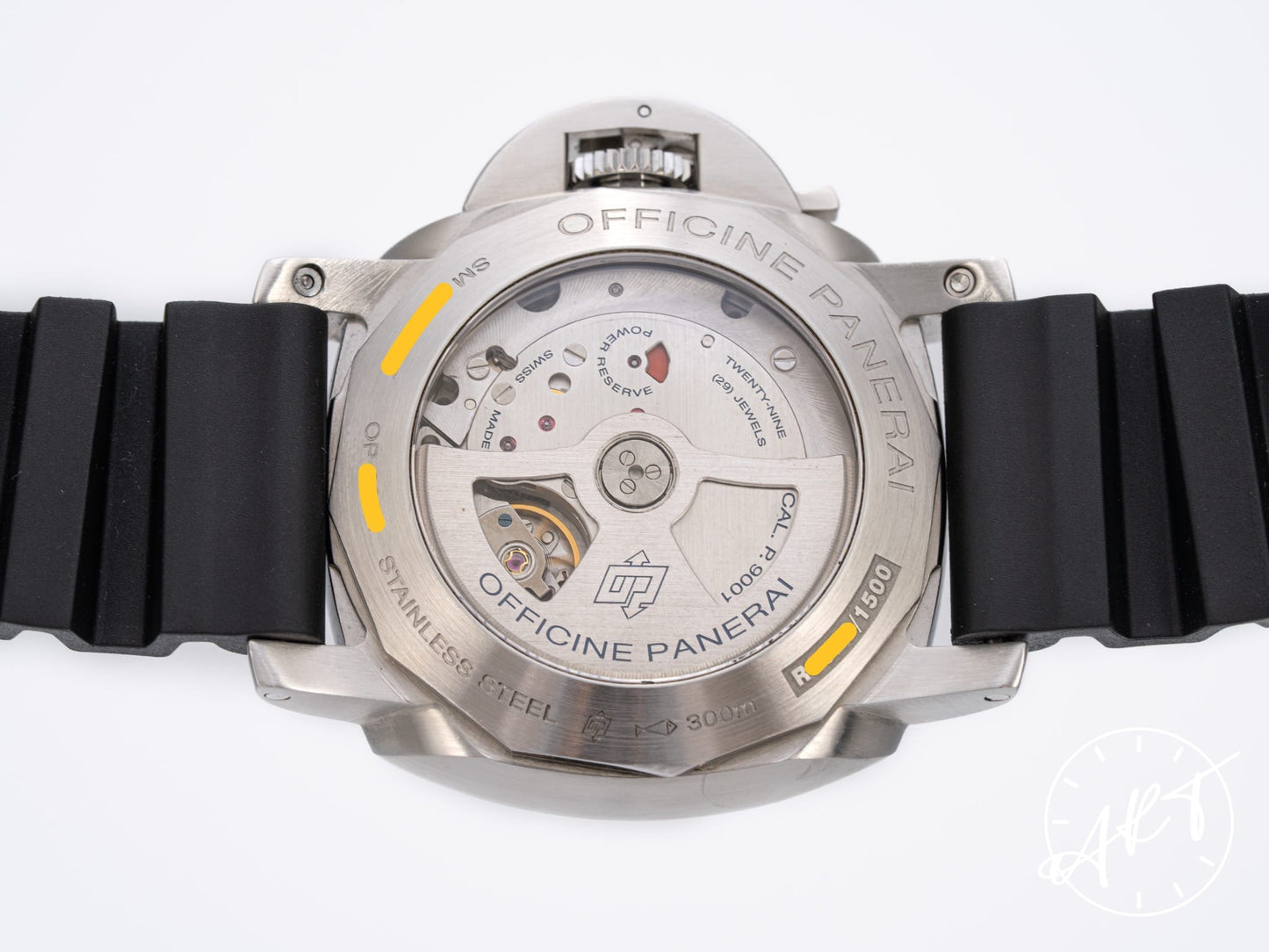 Panerai PAM 320 Luminor 1950 R Serial 3 Days GMT Black Dial SS Watch PAM00320 w/Box