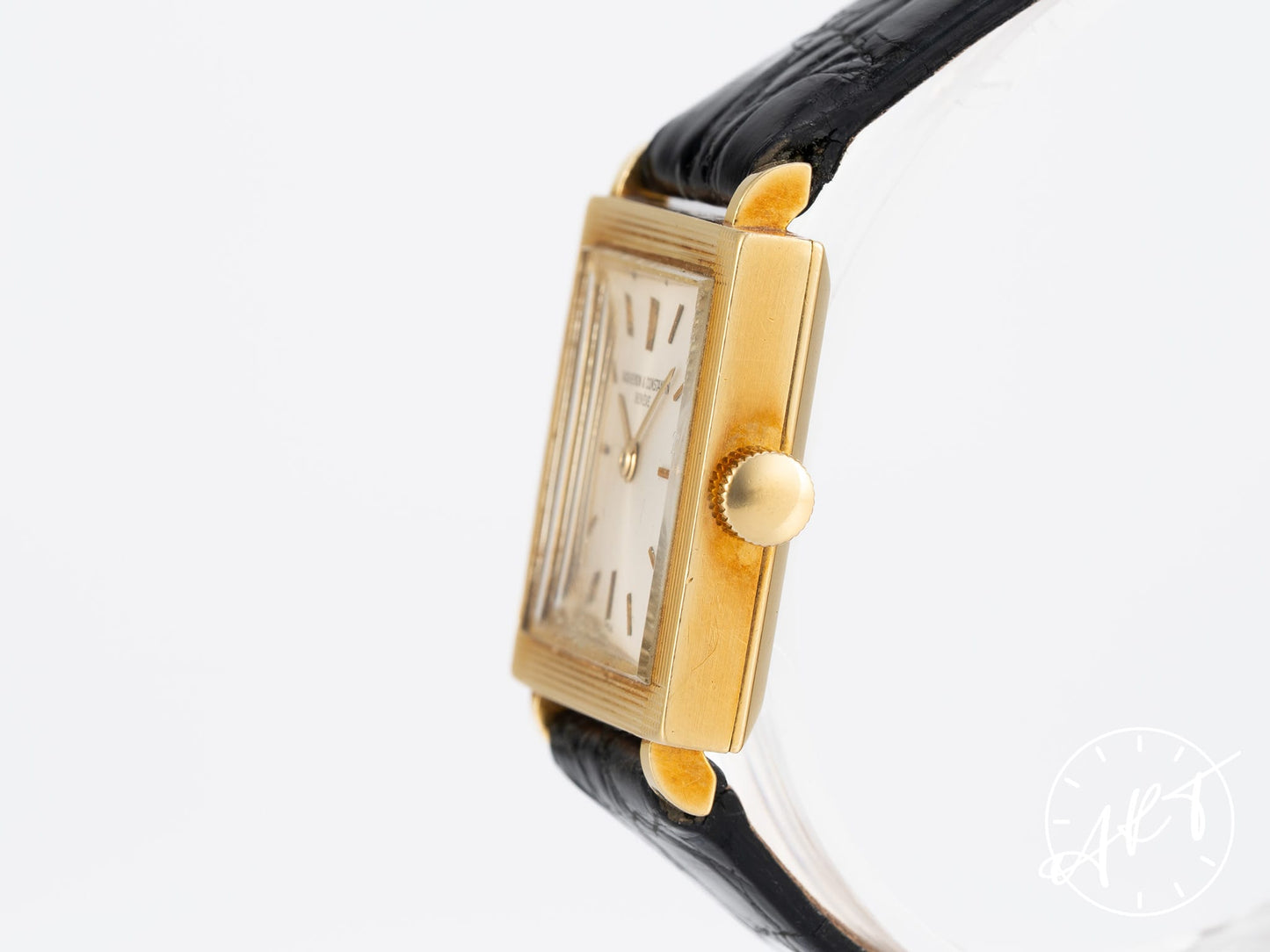 Vintage 1960 Vacheron Constantin Art Deco Silver Dial 18K Gold Watch 6759 BP