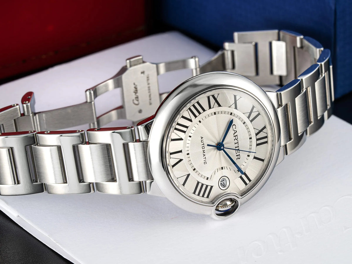 Cartier Ballon Bleu de Cartier Silver Dial SS Auto Watch WSBB0040 w/ B&P