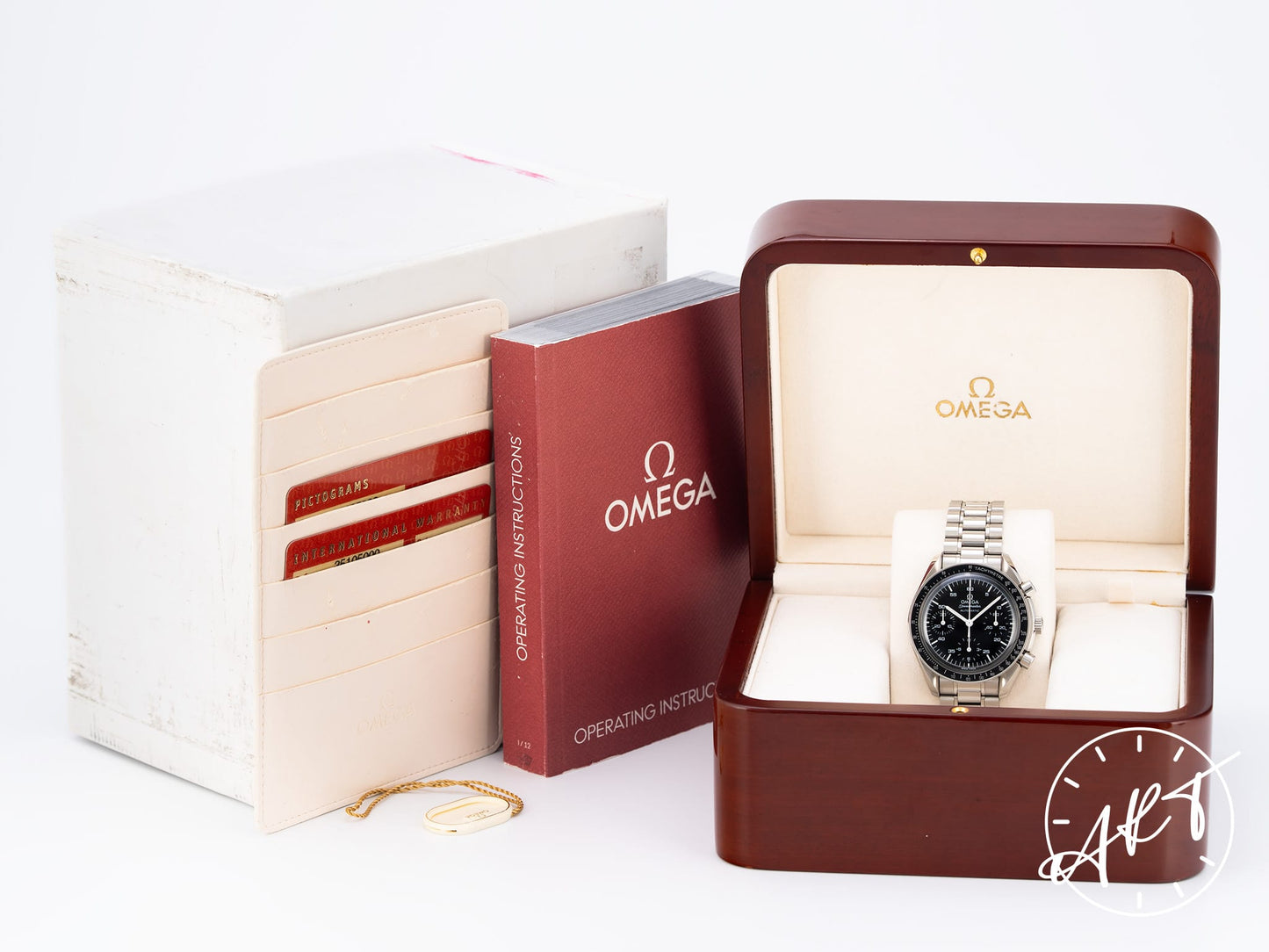 Omega Speedmaster Reduced Chronograph Black Dial SS Auto Pilot Watch 3510.50.00