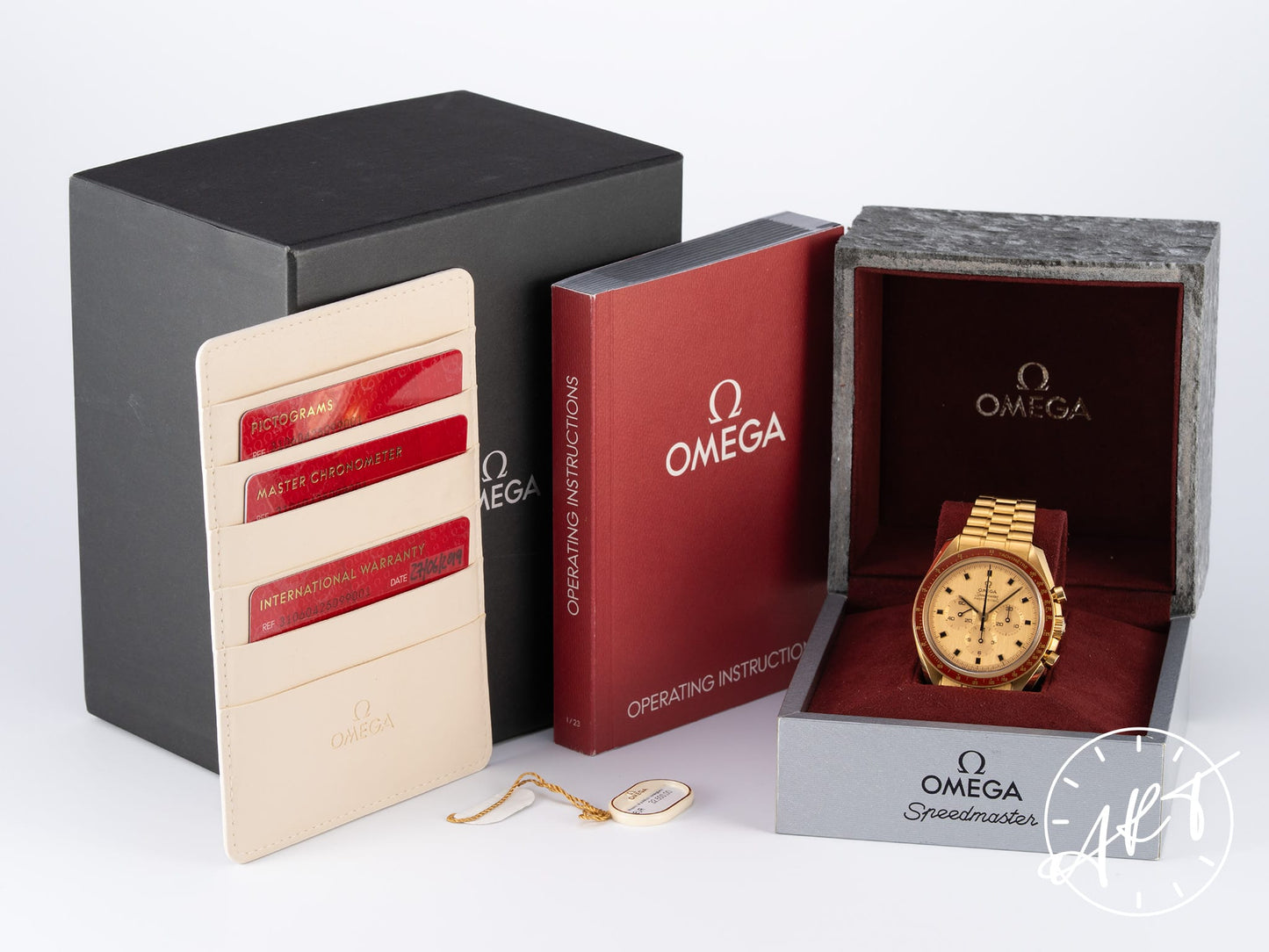 Omega Speedmaster Professional Moonshine Gold Apollo 11 50th Anniv Ltd Watch BP