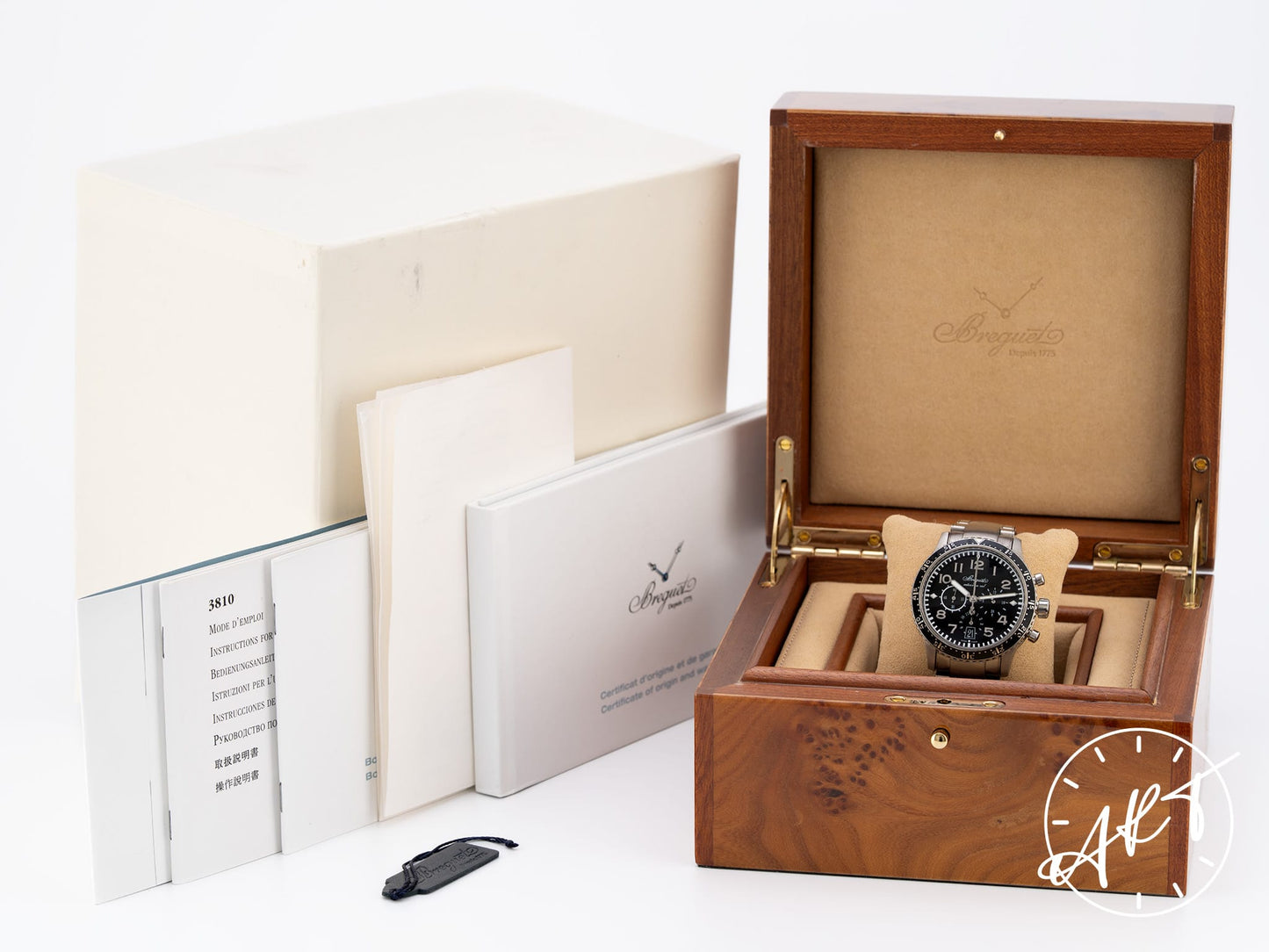 Breguet Type XXI Transatlantique Flyback Chrono Black Dial Titanium Watch 3810TI BP