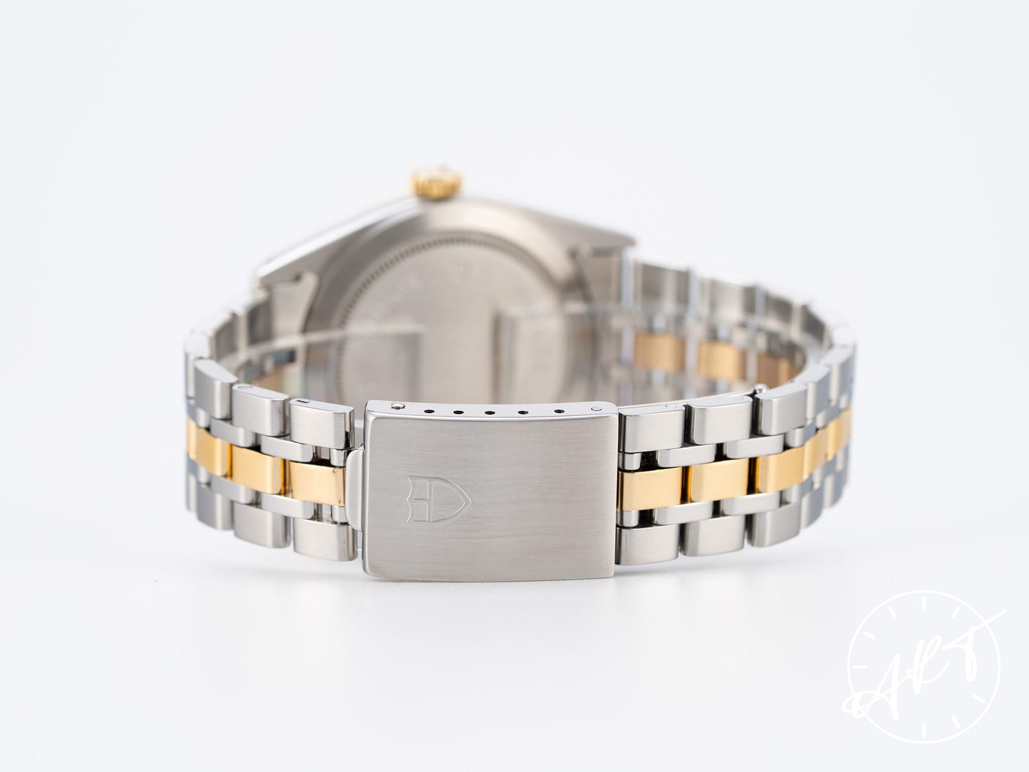 Tudor Prince Day-Date Gold Linen Dial 18K Gold & SS Watch 76213