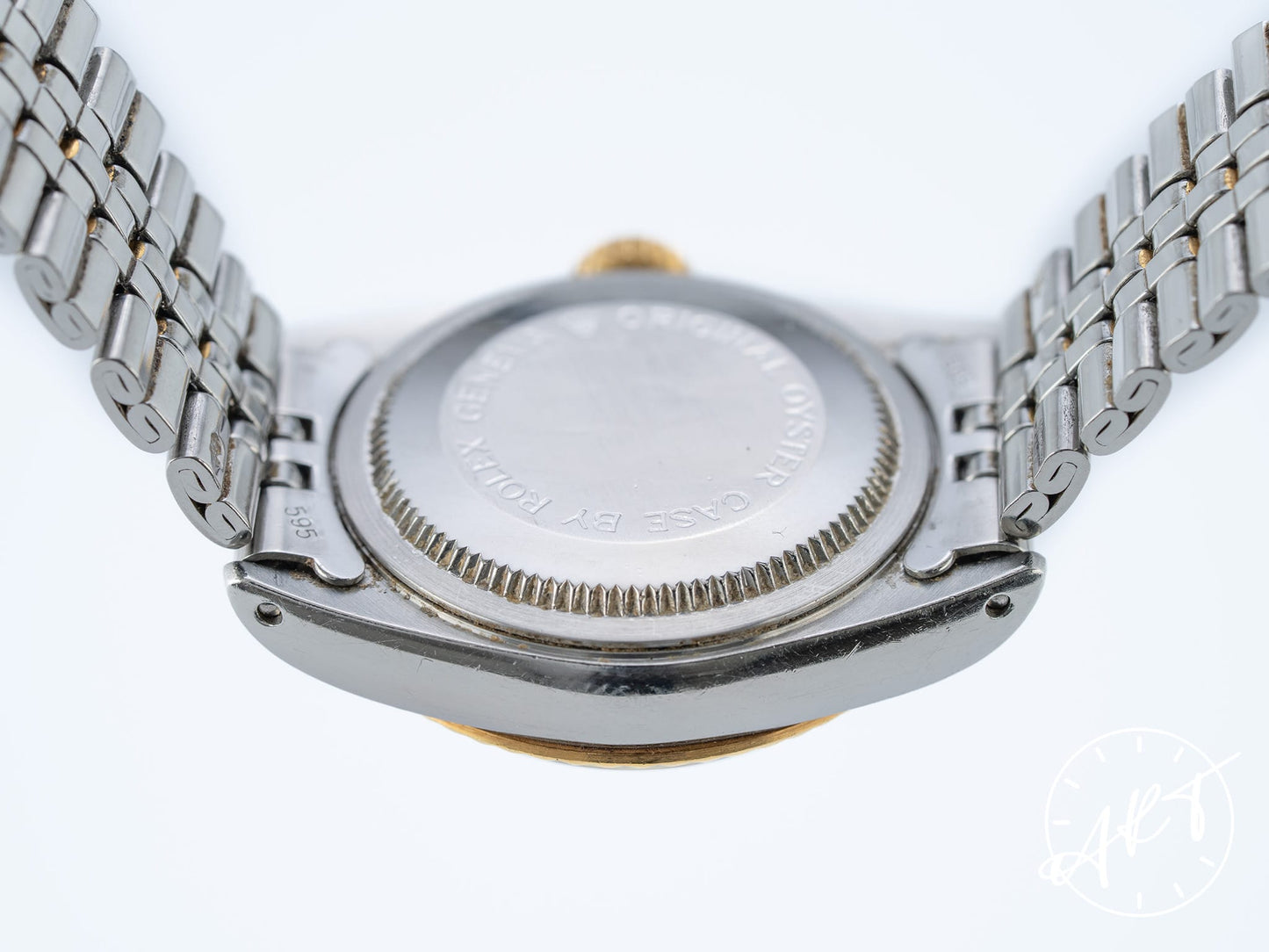 Tudor Princess Date White Roman Dial 18K Gold & SS Auto Ladies Watch 92413