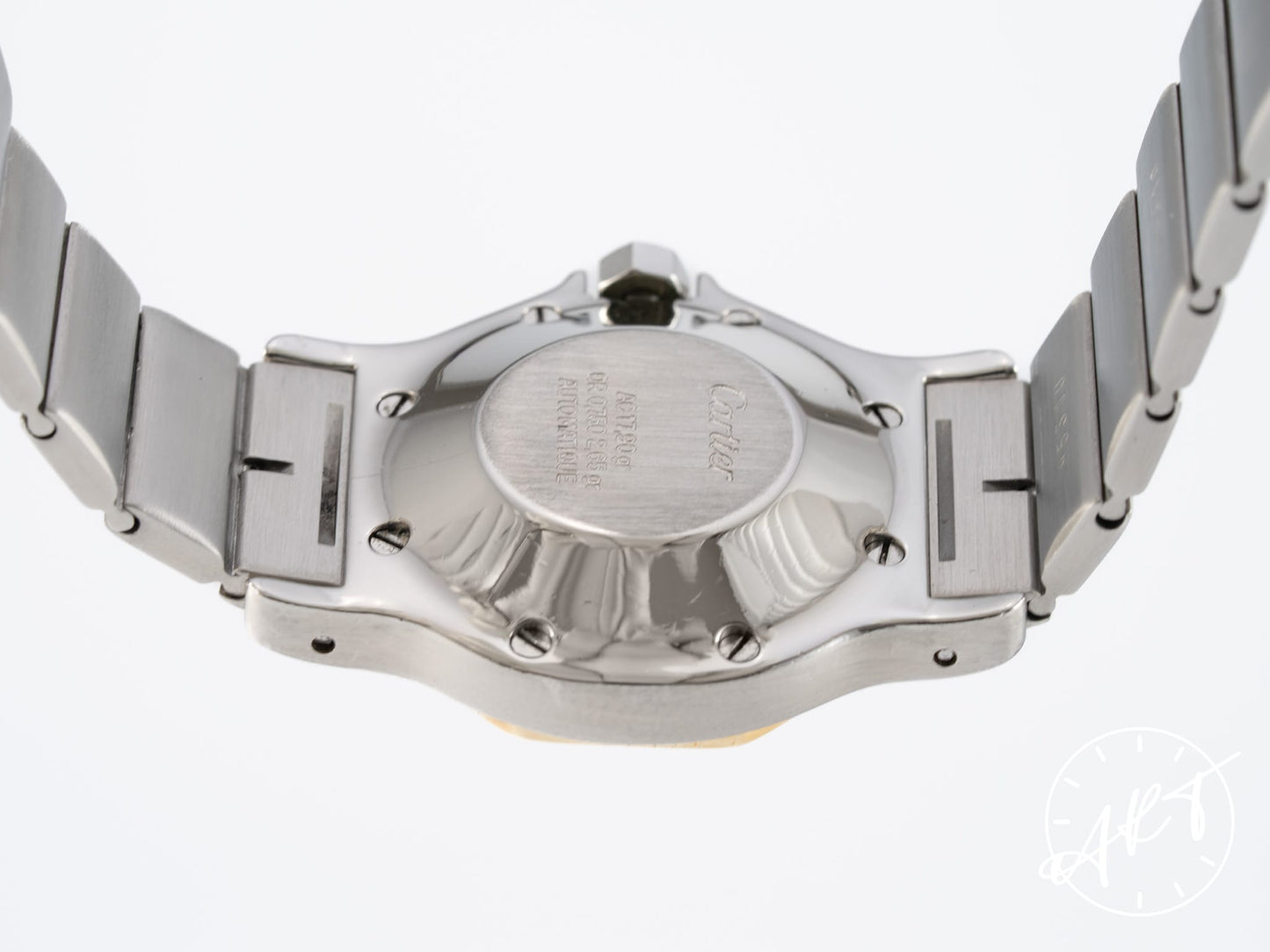 Cartier Santos Octagon White Dial 18K Gold & Stainless Steel Automatic Watch
