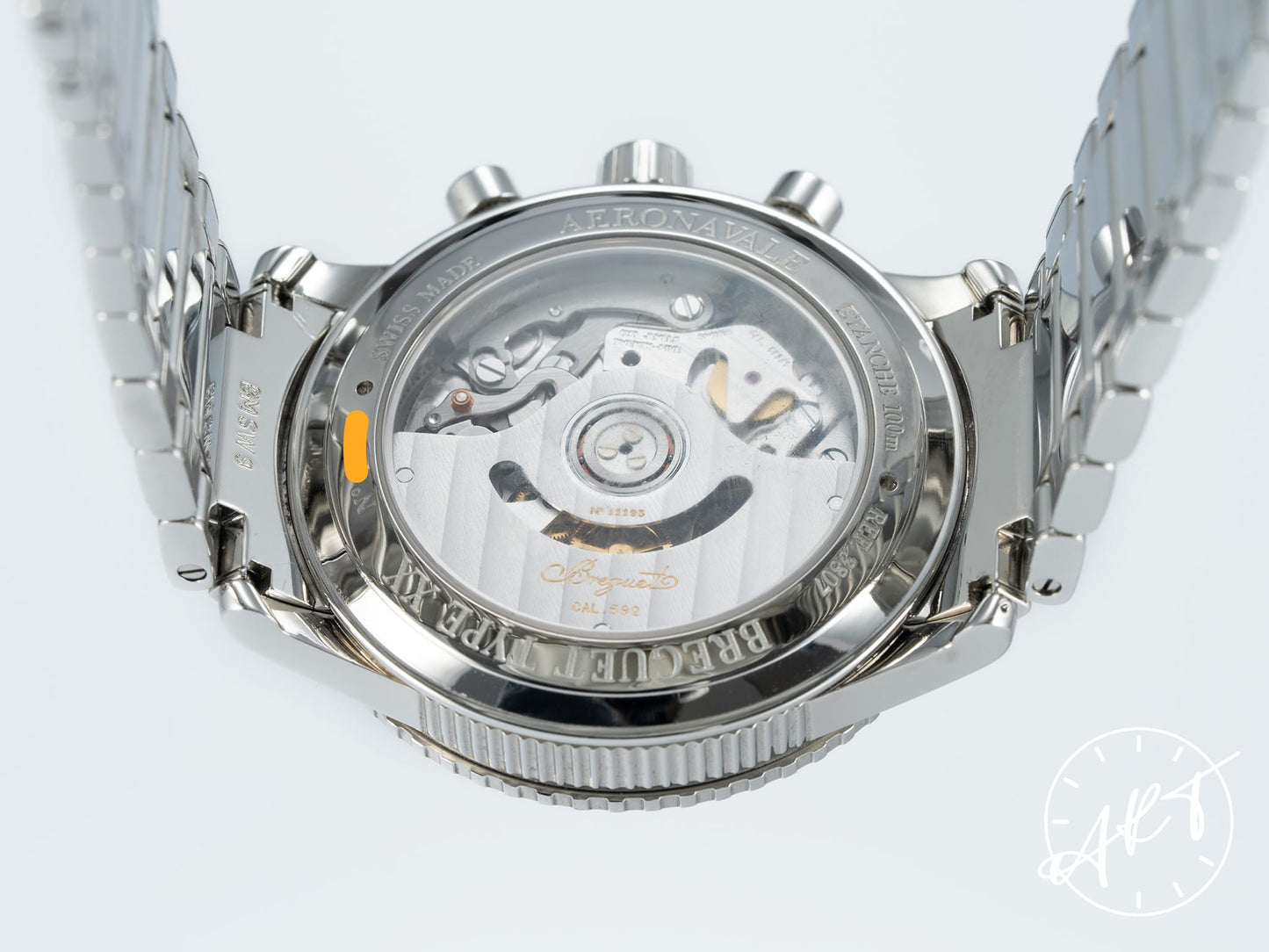 Breguet Type XX Aeronavale Chronograph Blue Dial SS Auto Japan Ltd Watch 3807ST