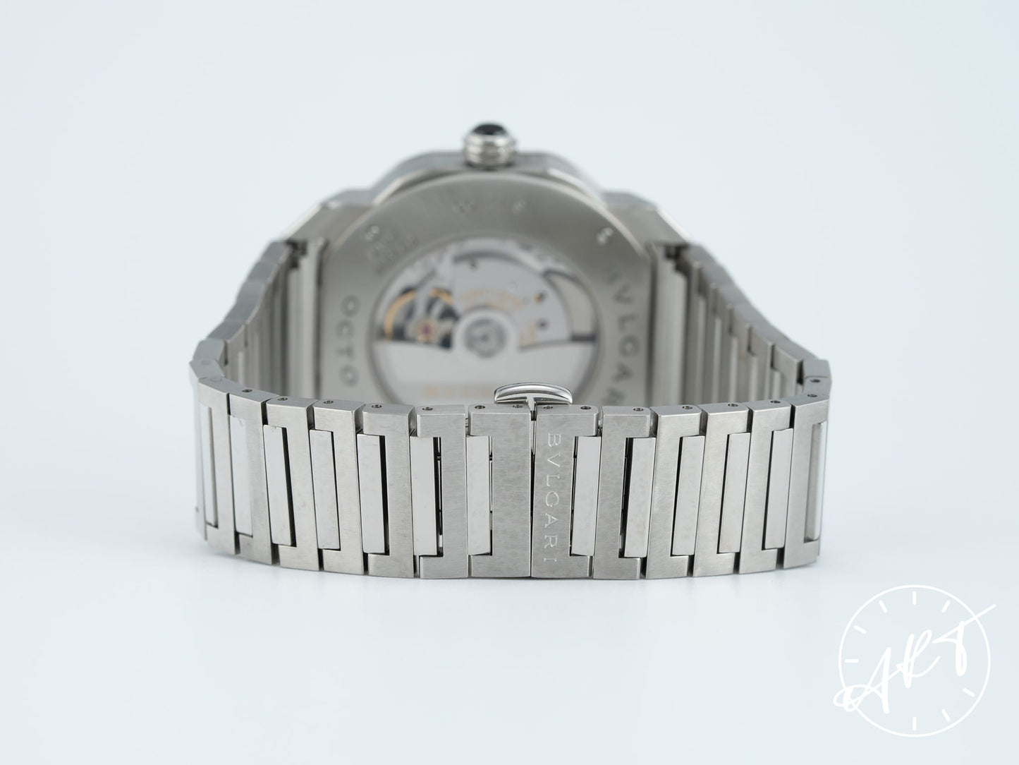 Bvlgari Octo Roma Blue Dial Stainless Steel Automatic Watch 102856 w/ Box