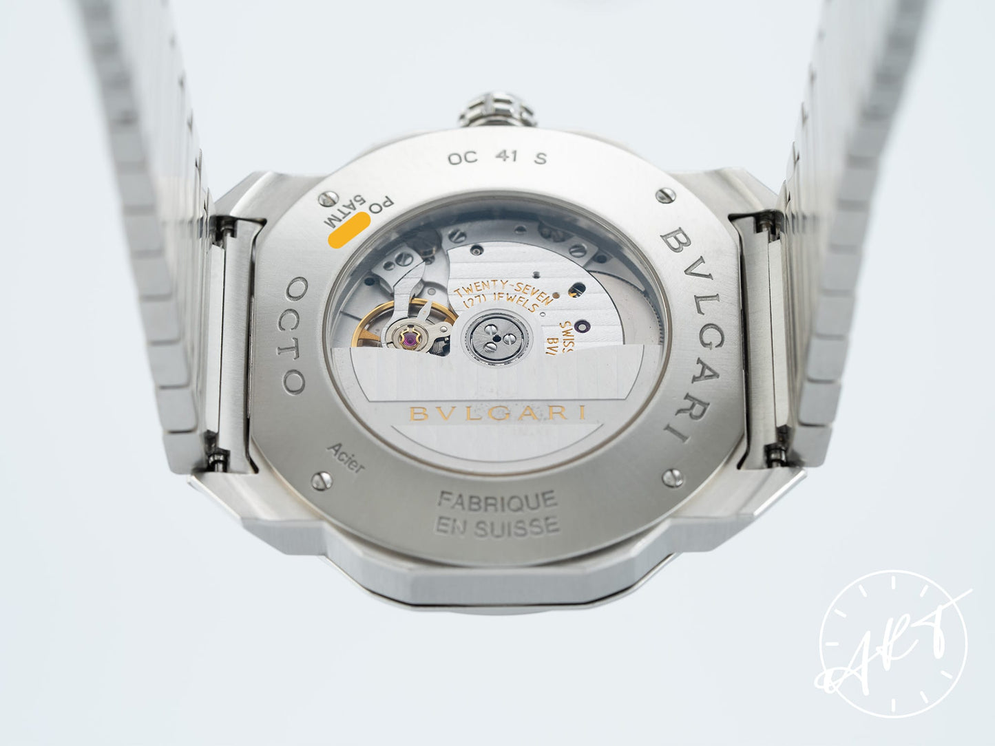 Bvlgari Octo Roma Blue Dial Stainless Steel Automatic Watch 102856 w/ Box
