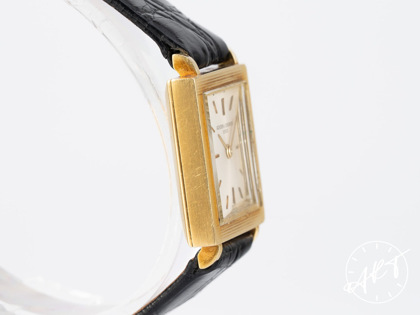 Vintage 1960 Vacheron Constantin Art Deco Silver Dial 18K Gold Watch 6759 BP