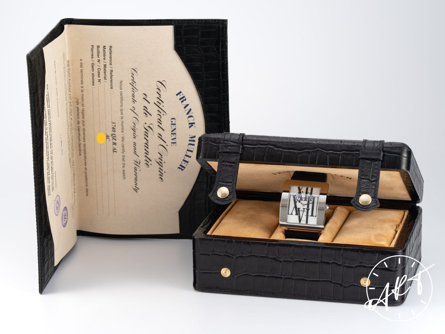 Franck Muller Infinity Reka MOP Dial SS Quartz Watch 3740 QZ R AL w/ B&P