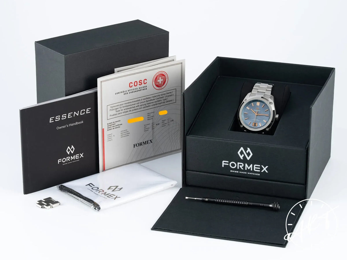 NEW Formex Essence 39 Mother of Sky MOP Dial SS Auto Watch 0333.1.6603 w/ B&P