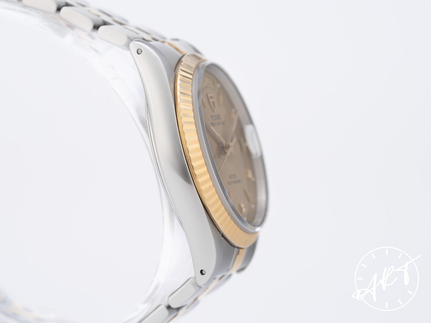 Tudor Prince Day-Date Gold Diamond Dial 18K Gold & SS Auto Watch 76213