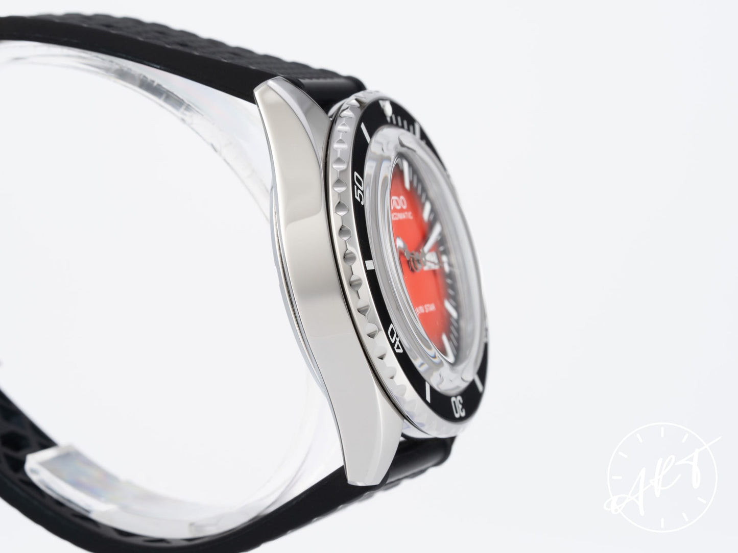 Mido Ocean Star Tribute Gradient Day-Date Red Dial SS Auto Diver Watch w/ Box