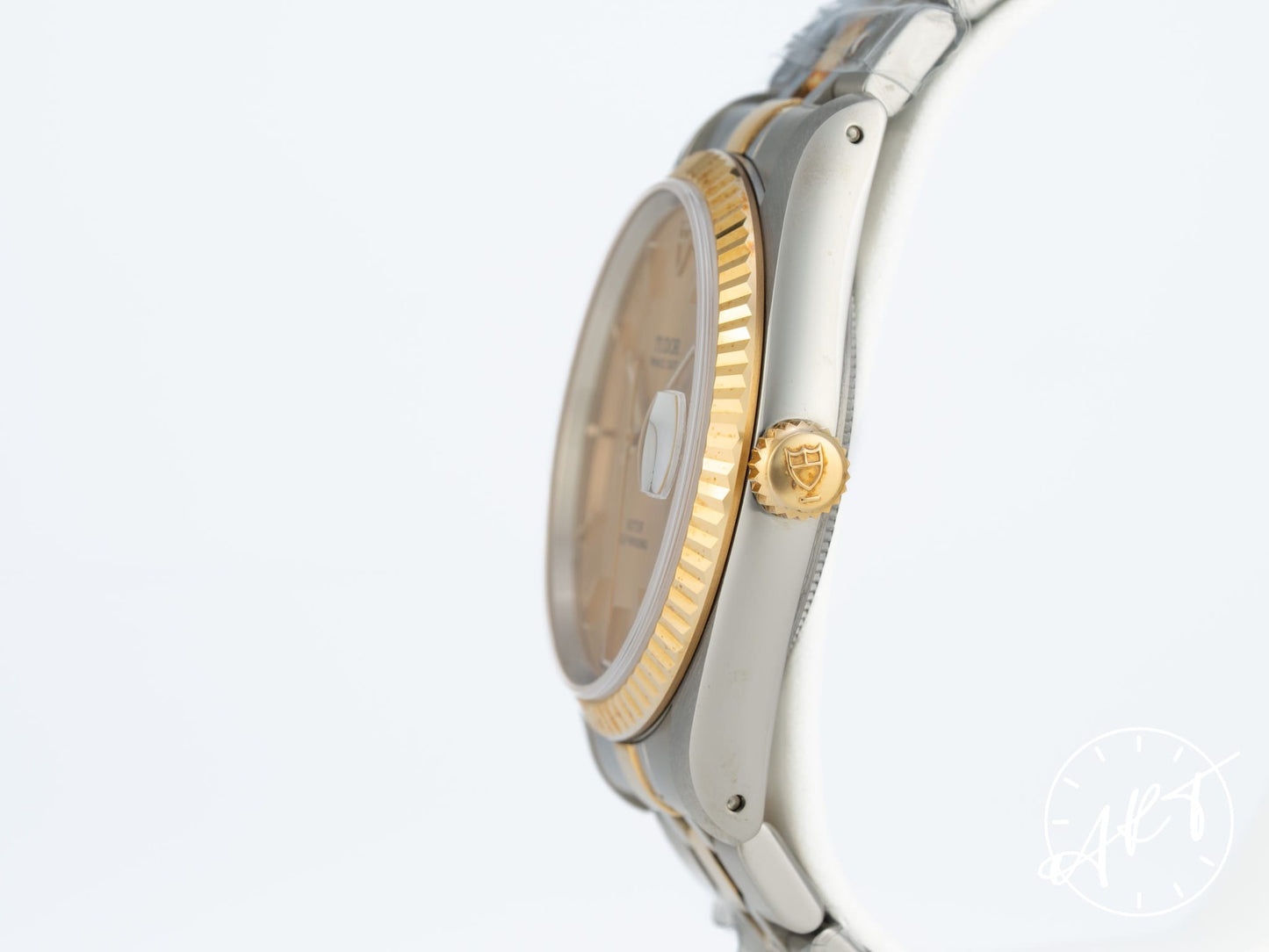 NEW Tudor Prince Date Gold Dial Two-Tone 18K Gold & SS Auto Watch 74033 w/ B&P