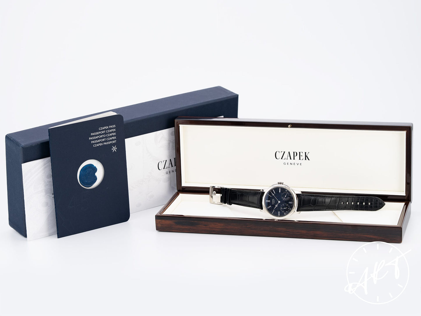 Czapek Quai des Bergues Blue Dial SS Midnight Blue 18 Pcs Ltd Watch BP