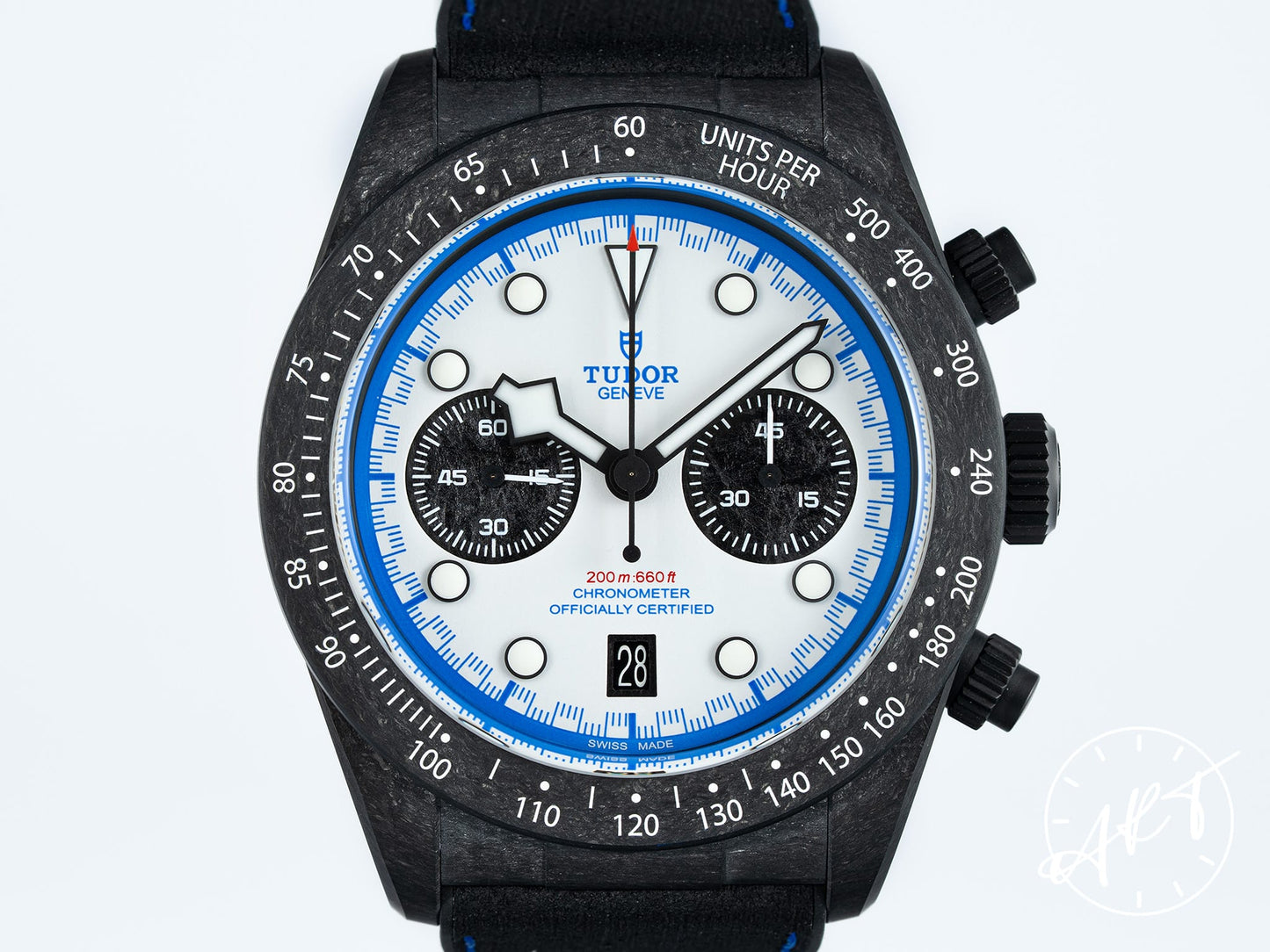 NEW Tudor Black Bay Chrono Panda Dial Carbon 25 Ltd Watch 79377KN BP