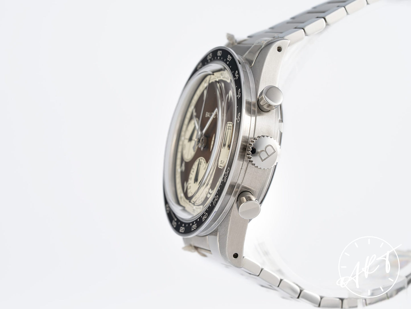 Baltic Tricompax Chrono Silver & Brown Dial SS Perpetuel Gallery Tropical 200 Pcs Ltd Watch BP