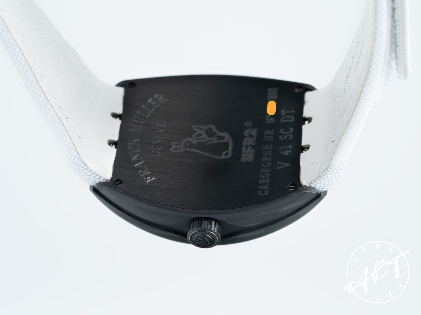 NEW Franck Muller Vanguard White Dial “#FR2” Black Carbon Fiber 800 Pcs Ltd Watch BP