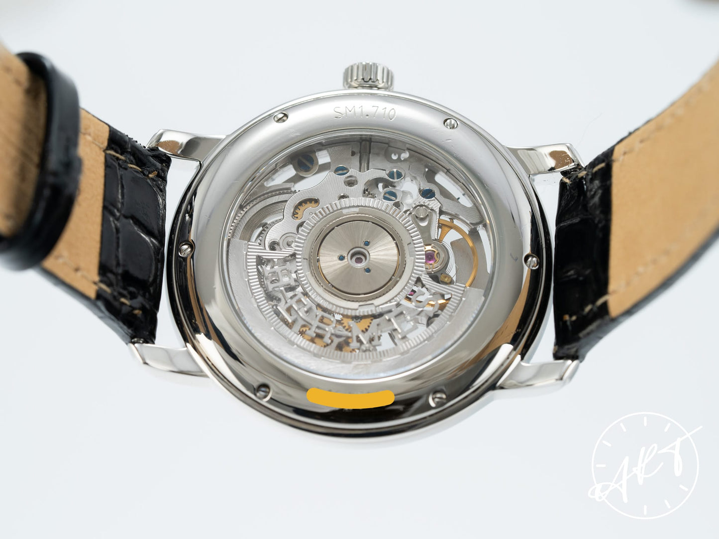 Hermès Sesame Silver Skeleton Dial Stainless Steel Automatic Watch SM1.710