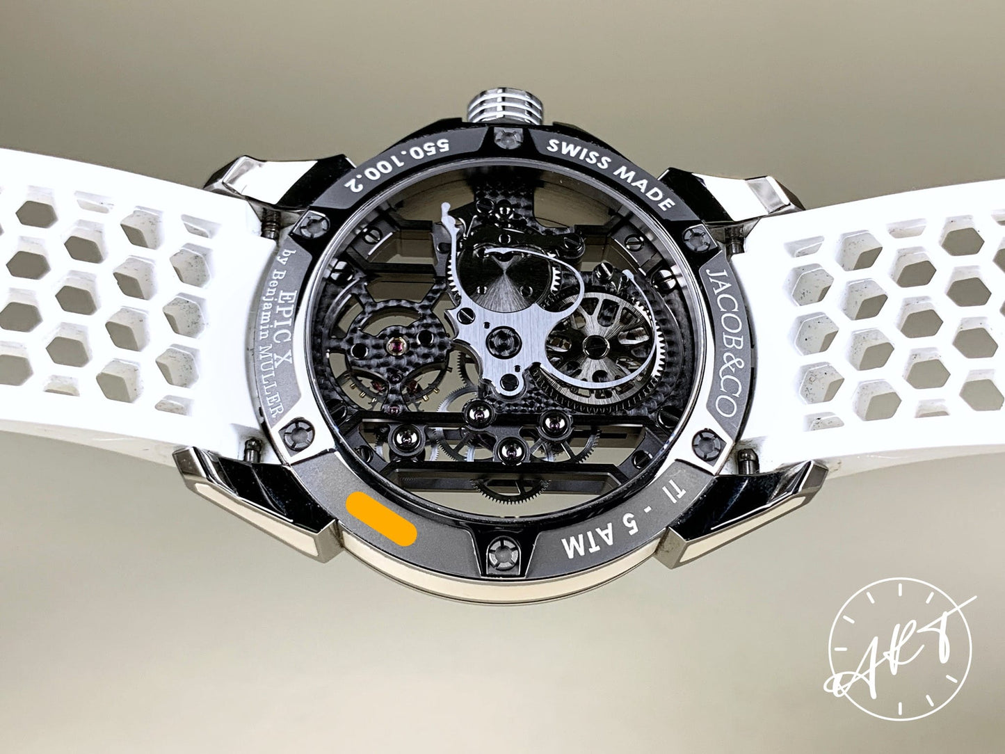 JACOB & Co. Epic X White Dial Titanium Manual Wind Limited Edition Watch EX100