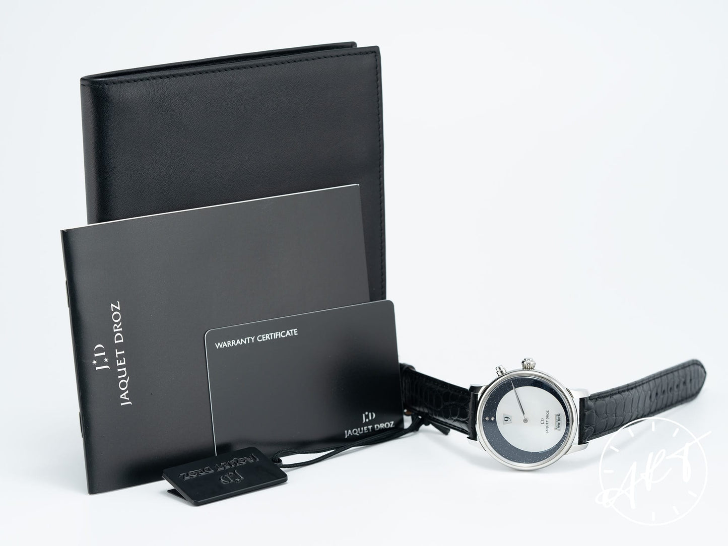 Jaquet Droz Astrale Twelve Cities Jumping Hour Aventurine & MOP Dial Watch w/ Papers