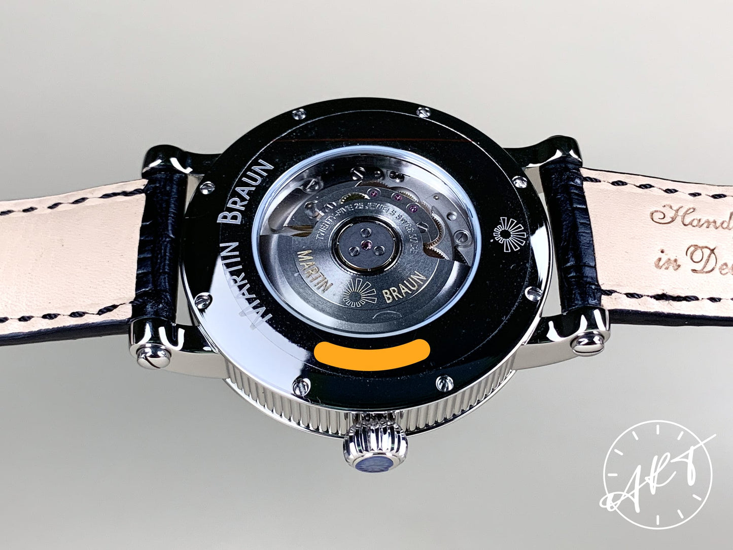 NEW Martin Braun Teutonia Black Dial Stainless Steel Automatic Watch in FULL SET