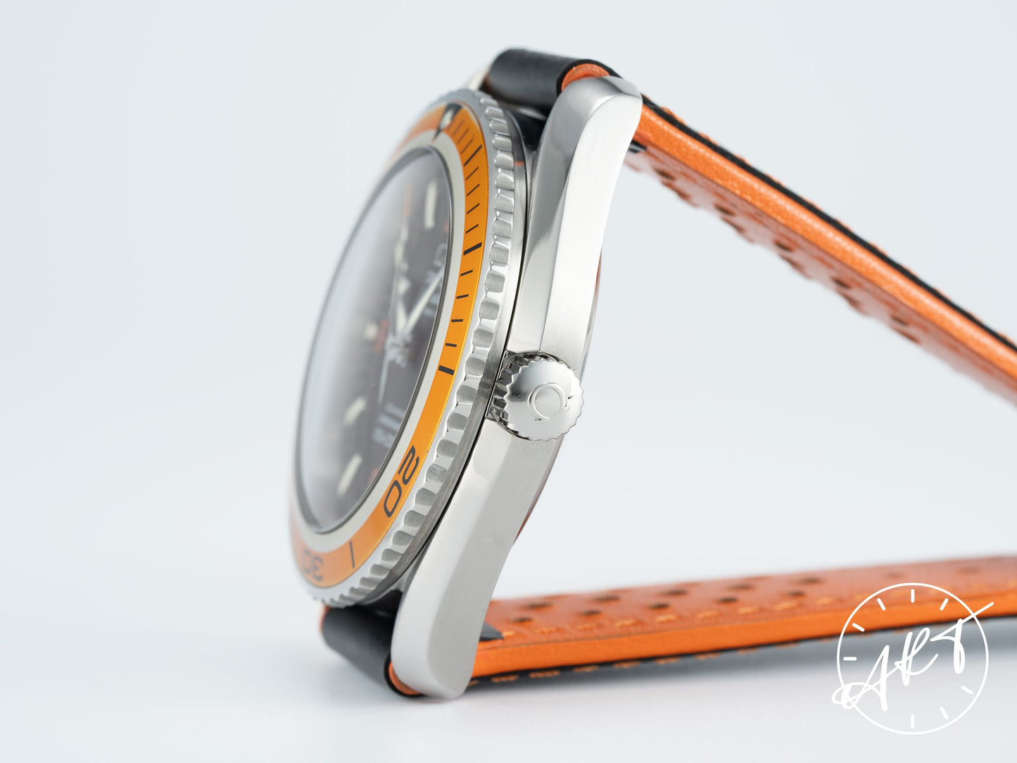 Omega Seamaster Planet Ocean 600M Orange Bezel Black Dial SS Diver Watch 2908.50.38 BP