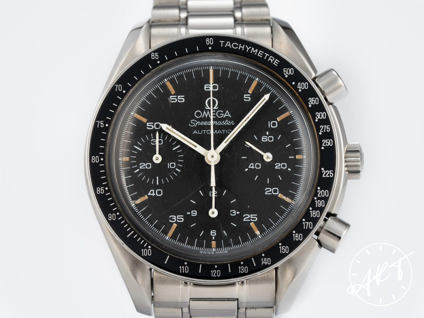 Omega Speedmaster Reduced Chronograph Black Dial SS Auto Pilot Watch 3510.50.00