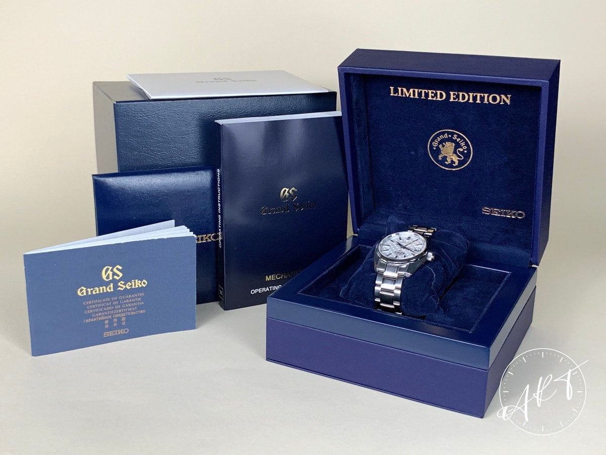 NEW Grand Seiko Heritage Hi-Beat GMT Silver Dial SS Asia Ltd Watch SBGJ015G BP