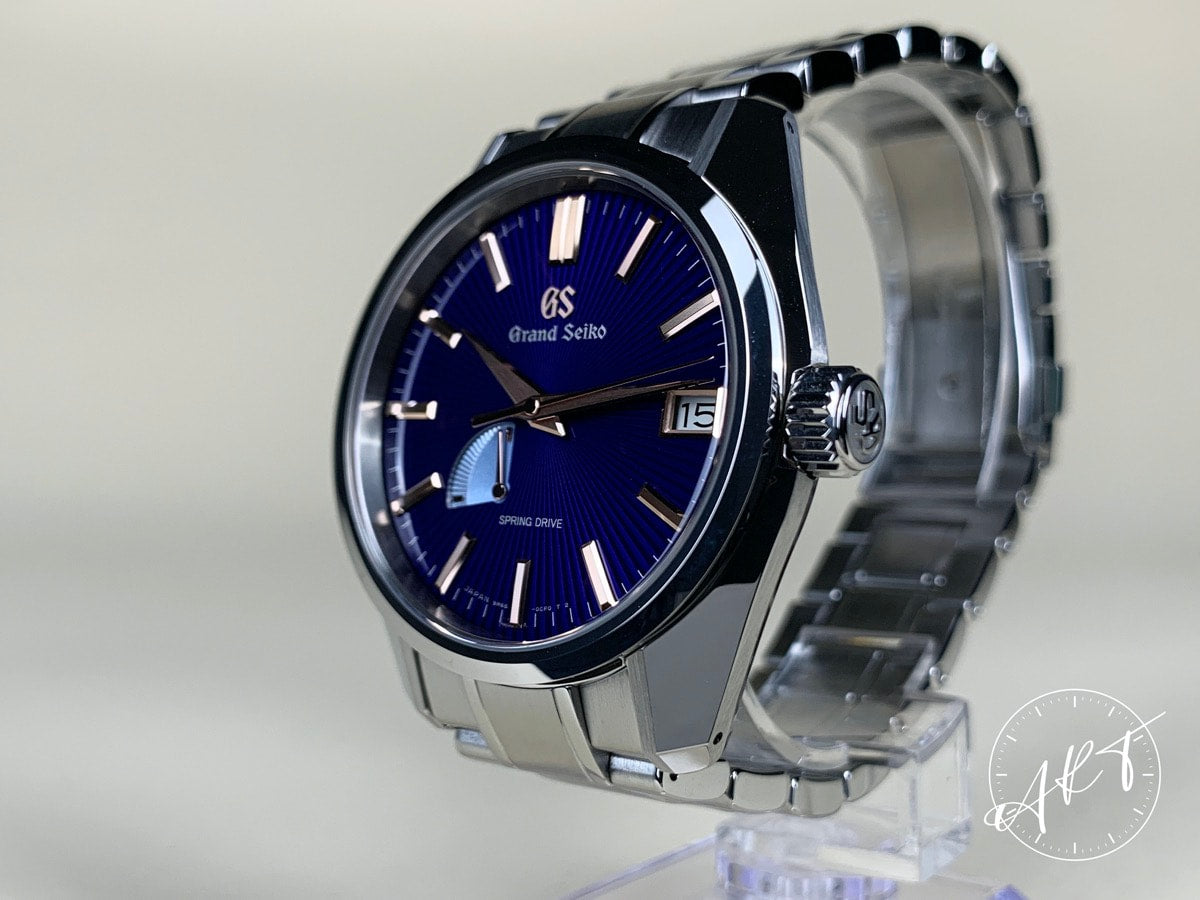 NEW Grand Seiko Heritage Blue Dial SS Spring Drive Ginza Ltd Watch SBGA447 w/ BP