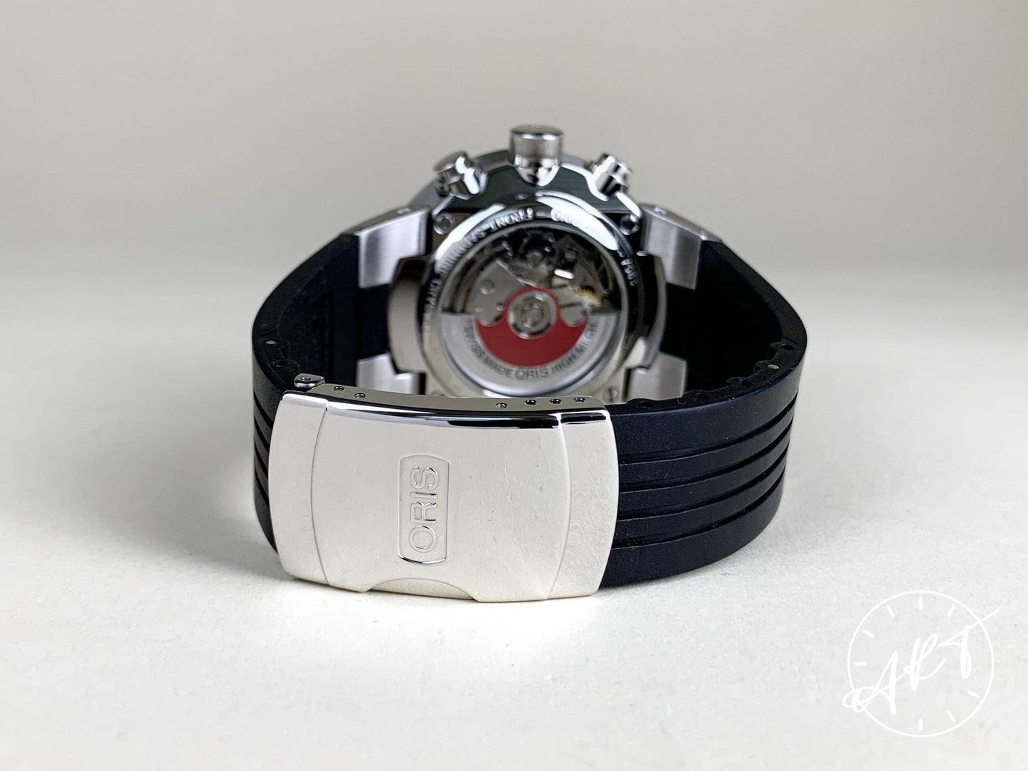 Oris Williams F1 Chronograph Black Carbon Fiber Dial SS Auto Watch w/ B&P