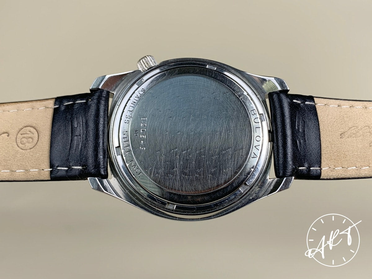 Vintage 1970 Accutron Canadian Railroad White Dial SS Tuning Fork Field Watch