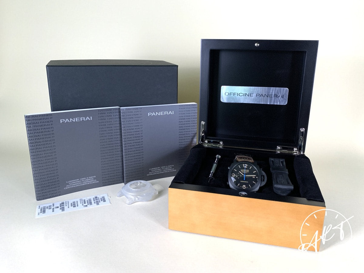 Panerai PAM 580 Luminor 1950 Flyback Chrono Ceramic Watch PAM00580 BP