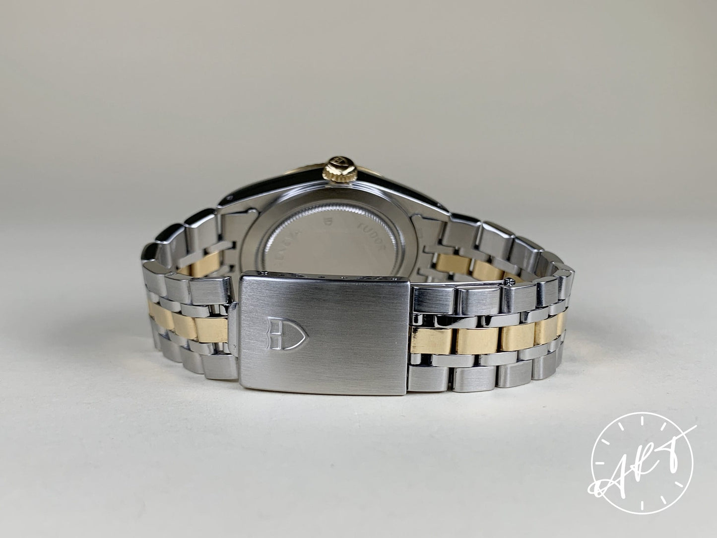 Tudor Prince Day-Date Champagne Diamond Dial 18K Gold & SS Watch 76213