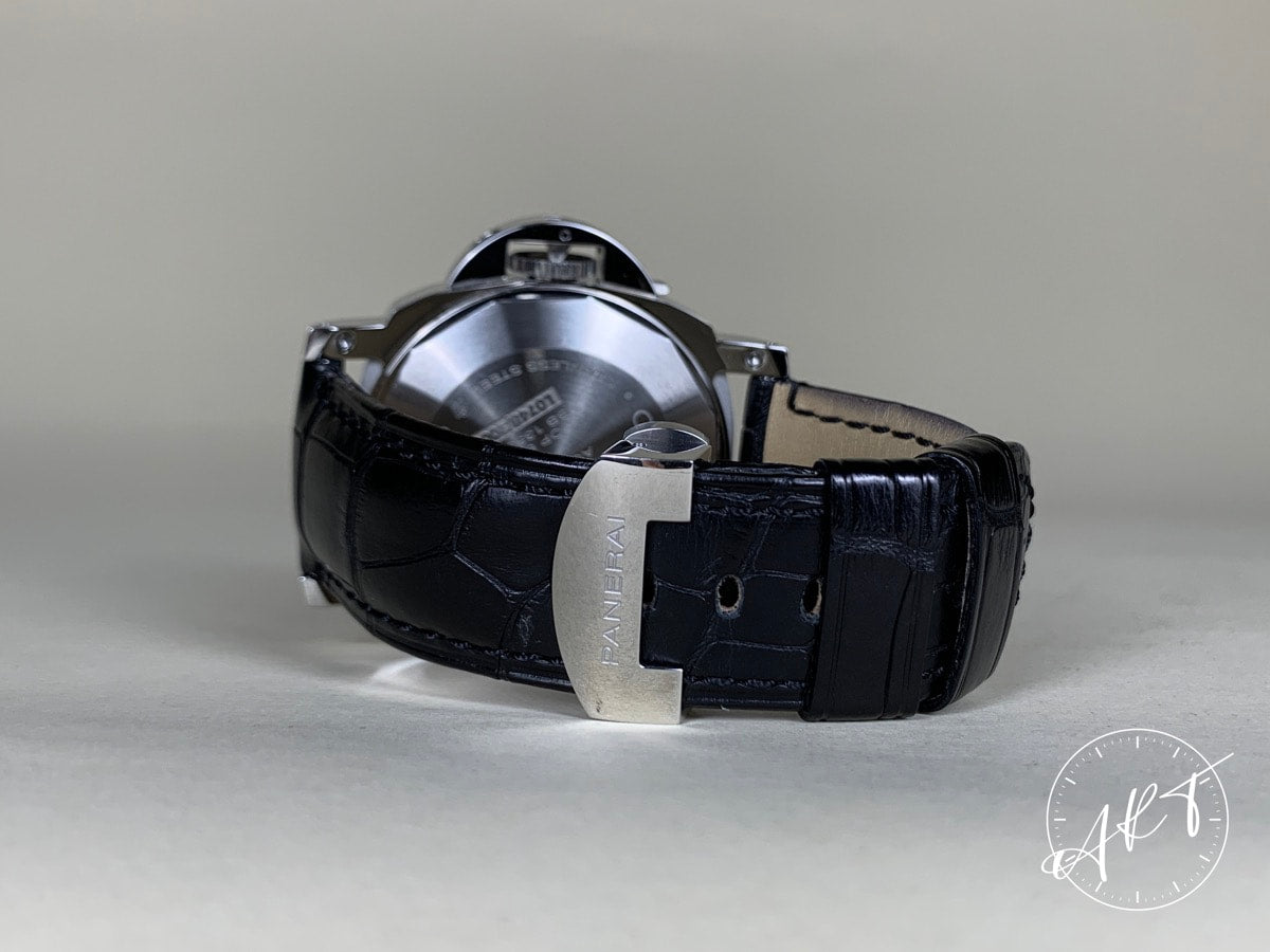 Panerai PAM 90 Luminor Power Reserve Black Dial Watch PAM00090 BP + Receipt