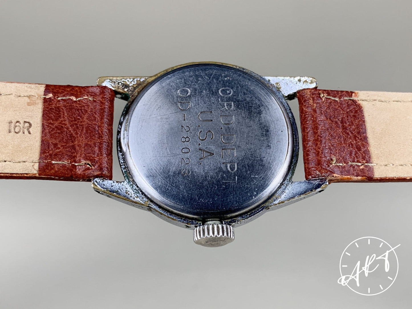 Vintage WWII Hamilton US Military Cream Dial SS Manual Watch WORKING ORDER