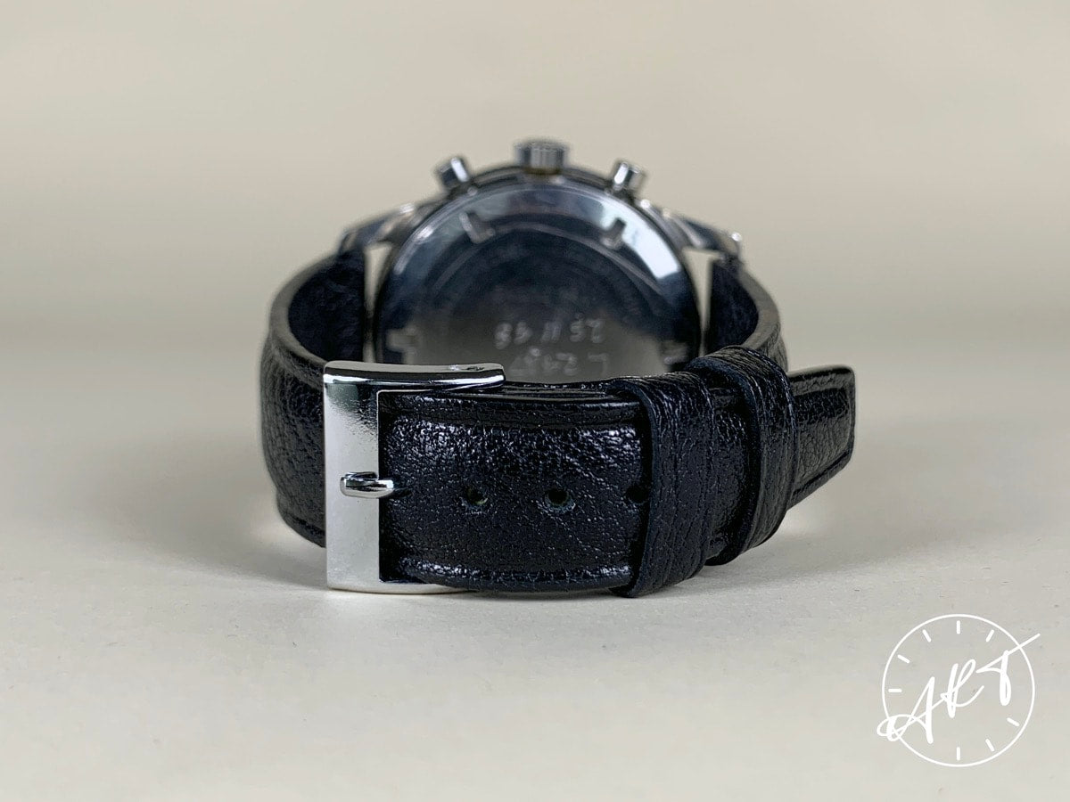 1969 Breitling Top Time Chrono Reverse Panda 24H Dial Pilot Watch 1765 *USED BY MILITARY*