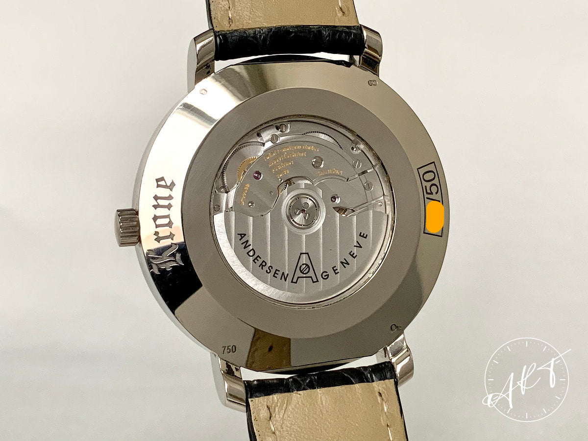 Krone x Andersen Genève La Grande Lune Midnight Blue Aventurine Dial 18K WG Ltd Watch BP