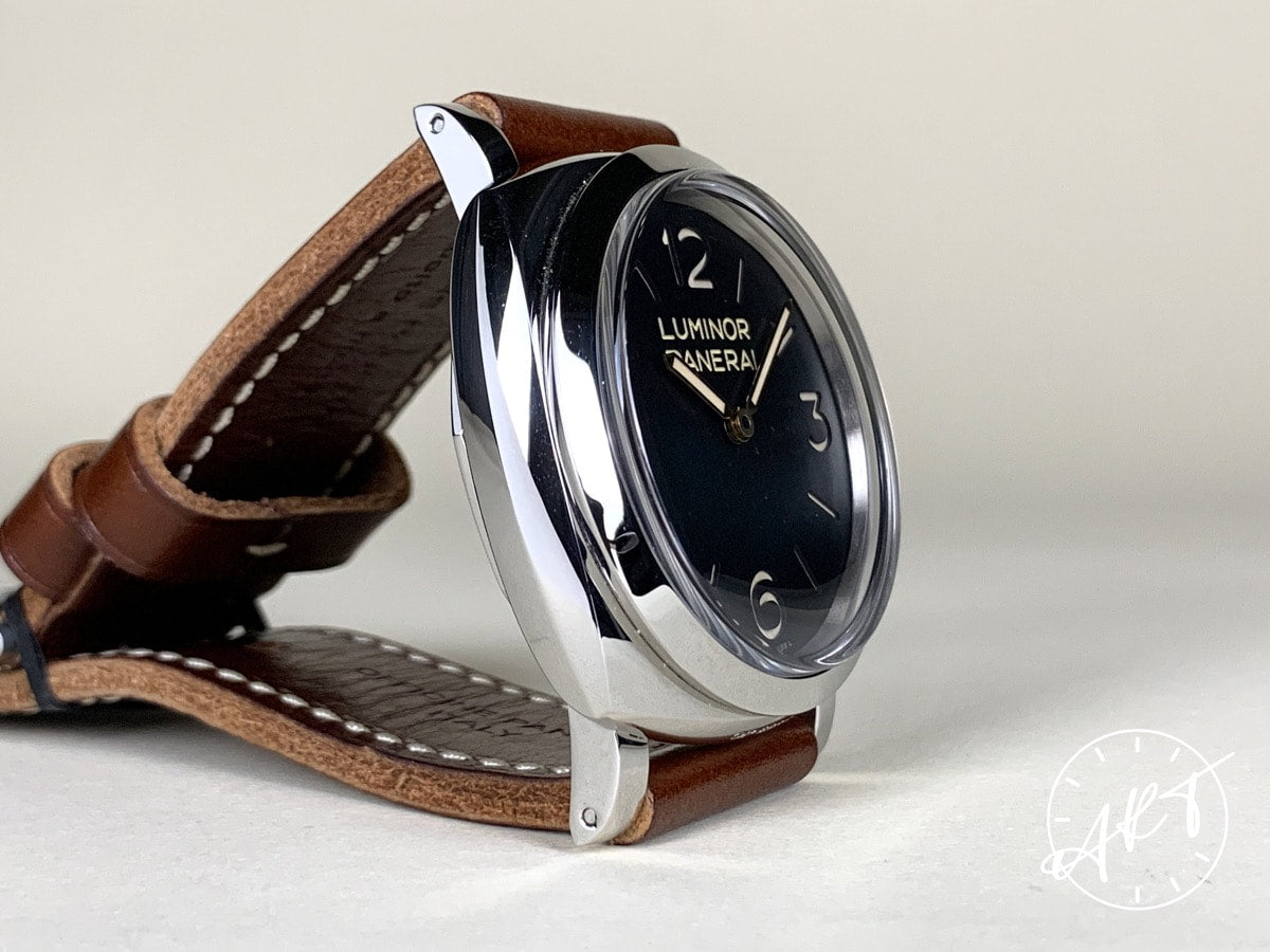 Panerai PAM 372 Luminor 1950 N Serial 3 Days Black Dial SS Watch PAM00372 BP